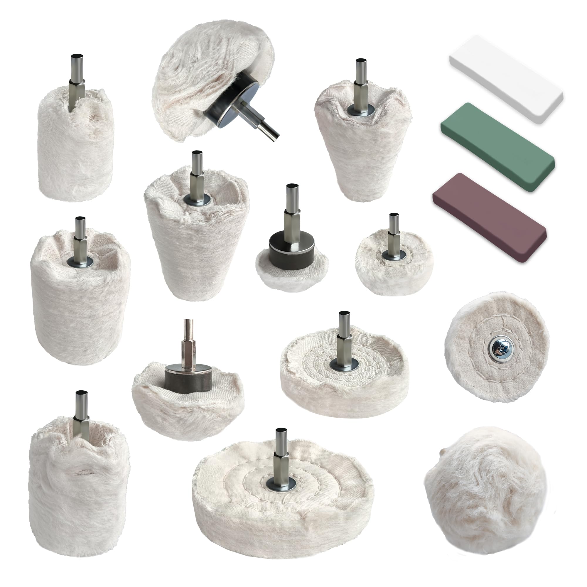 13PCS Buffing Wheels for Drill (16 Count)
