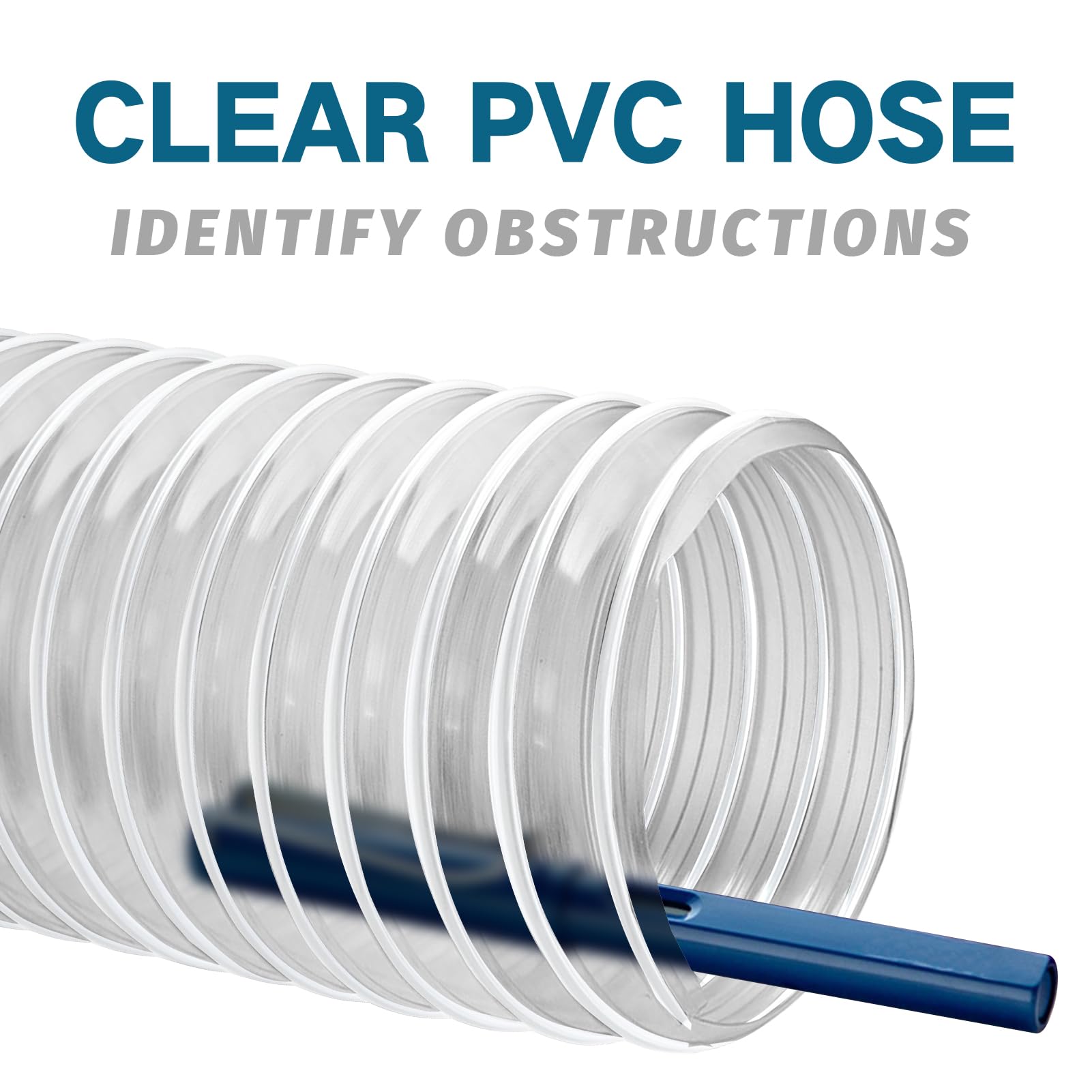 2 1 2" x 20' PVC Dust Collection Hose