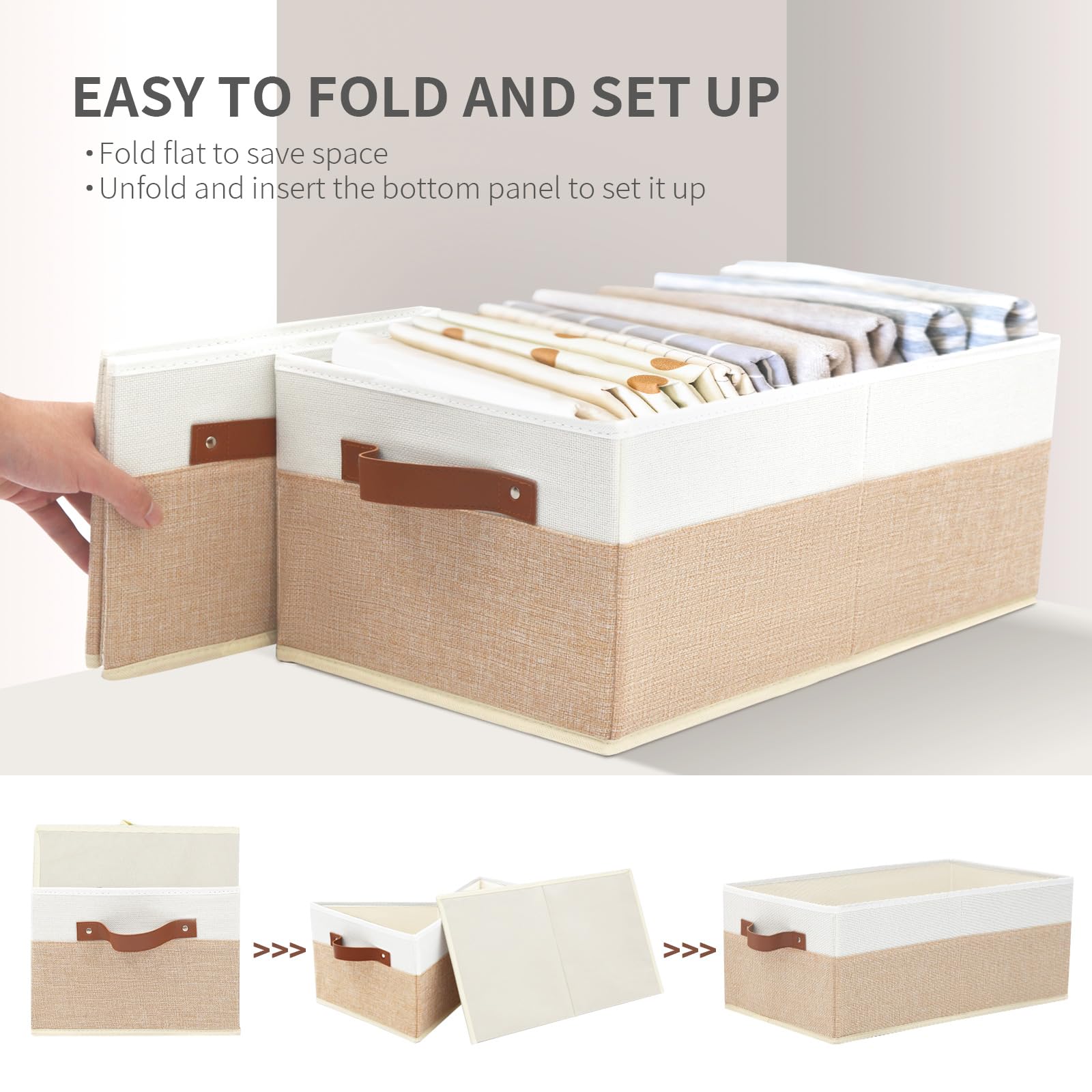 6 Pack Fabric Storage Bins (6 Count)