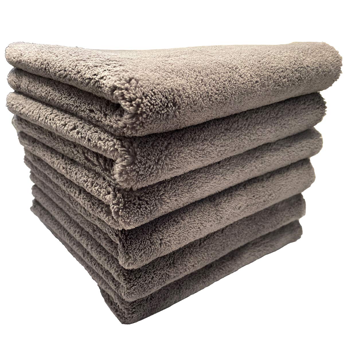 Plush Edgeless Microfiber Towel for Car (6 Count)