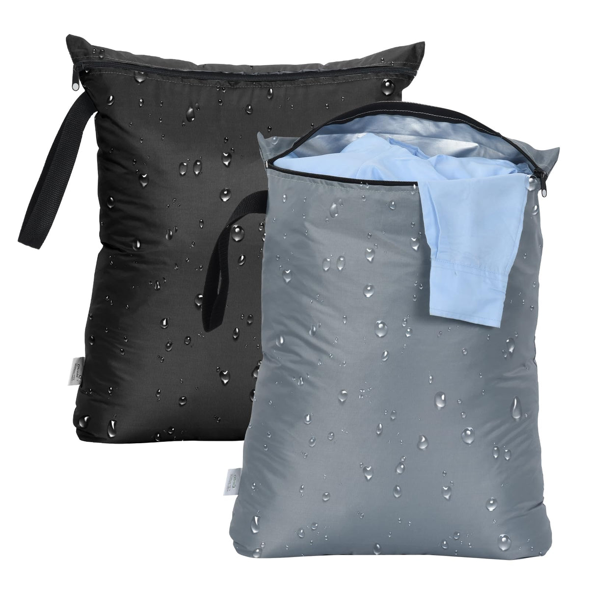 2PCS Wet Bags 16x20 inch Medium Wet Dry Bag for Swimsuit and Towels Waterproof Beach Swimming Bag (2 Count)