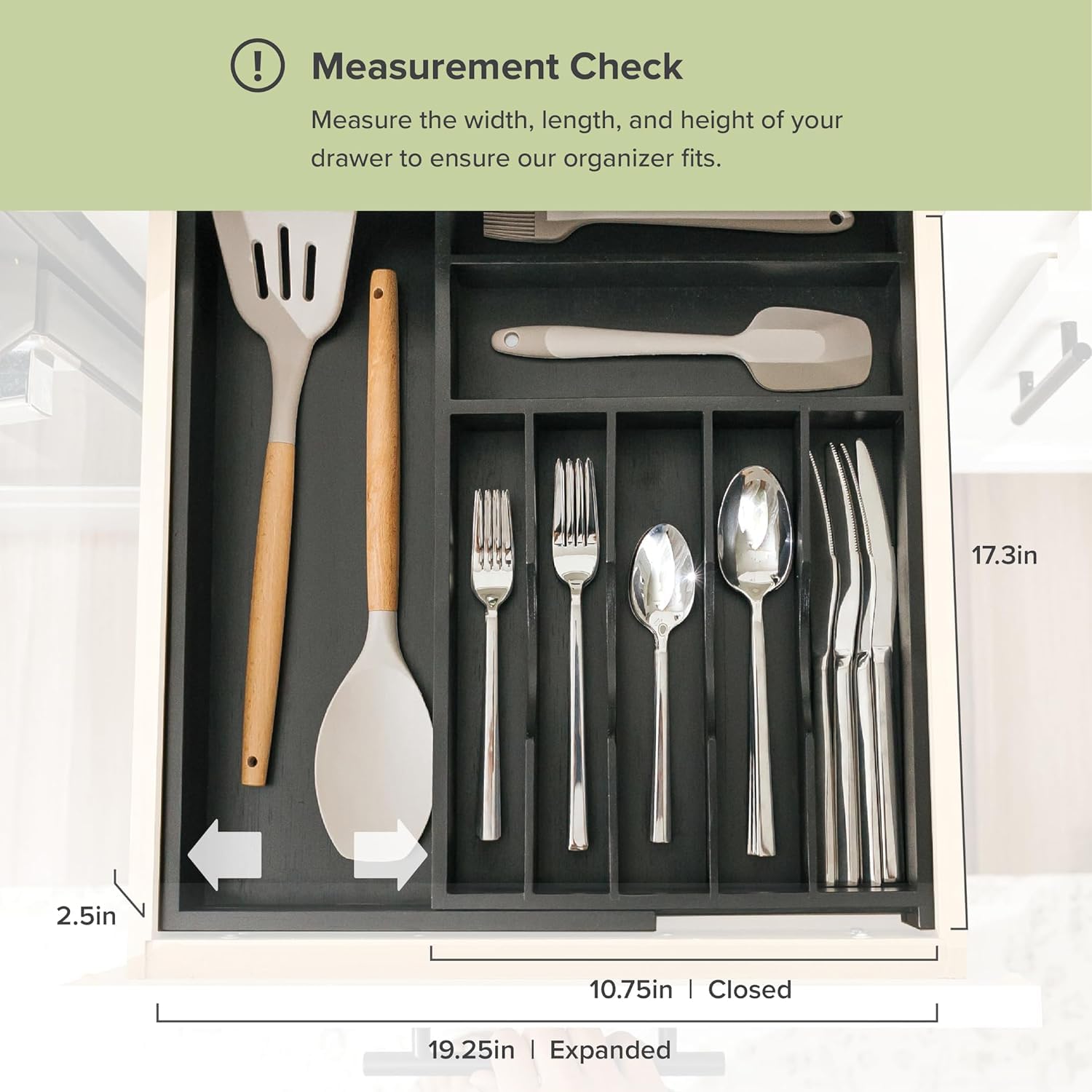 Silverware & Utensil Drawer Organizer