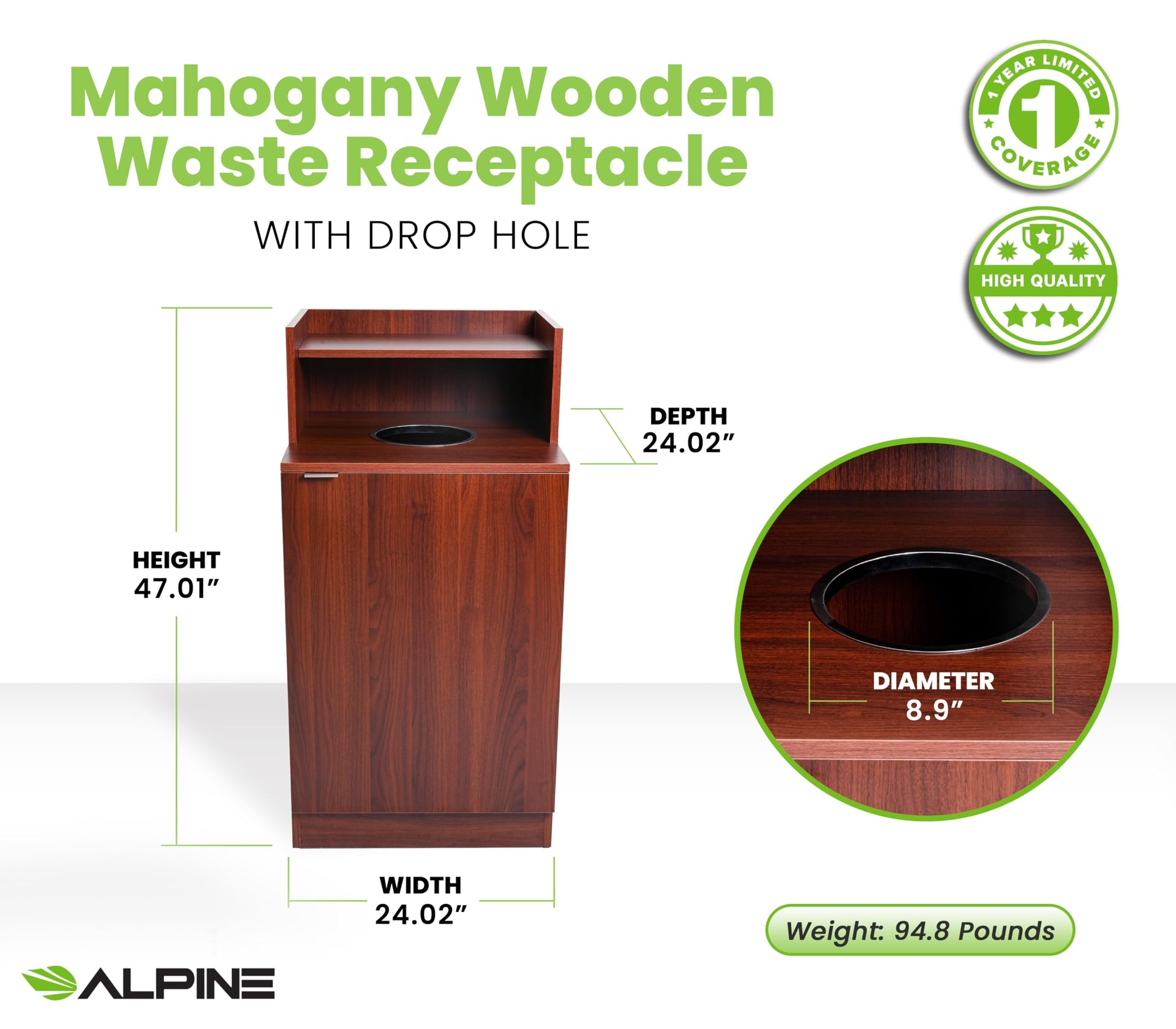 Restaurant Trash Bin Cabinet