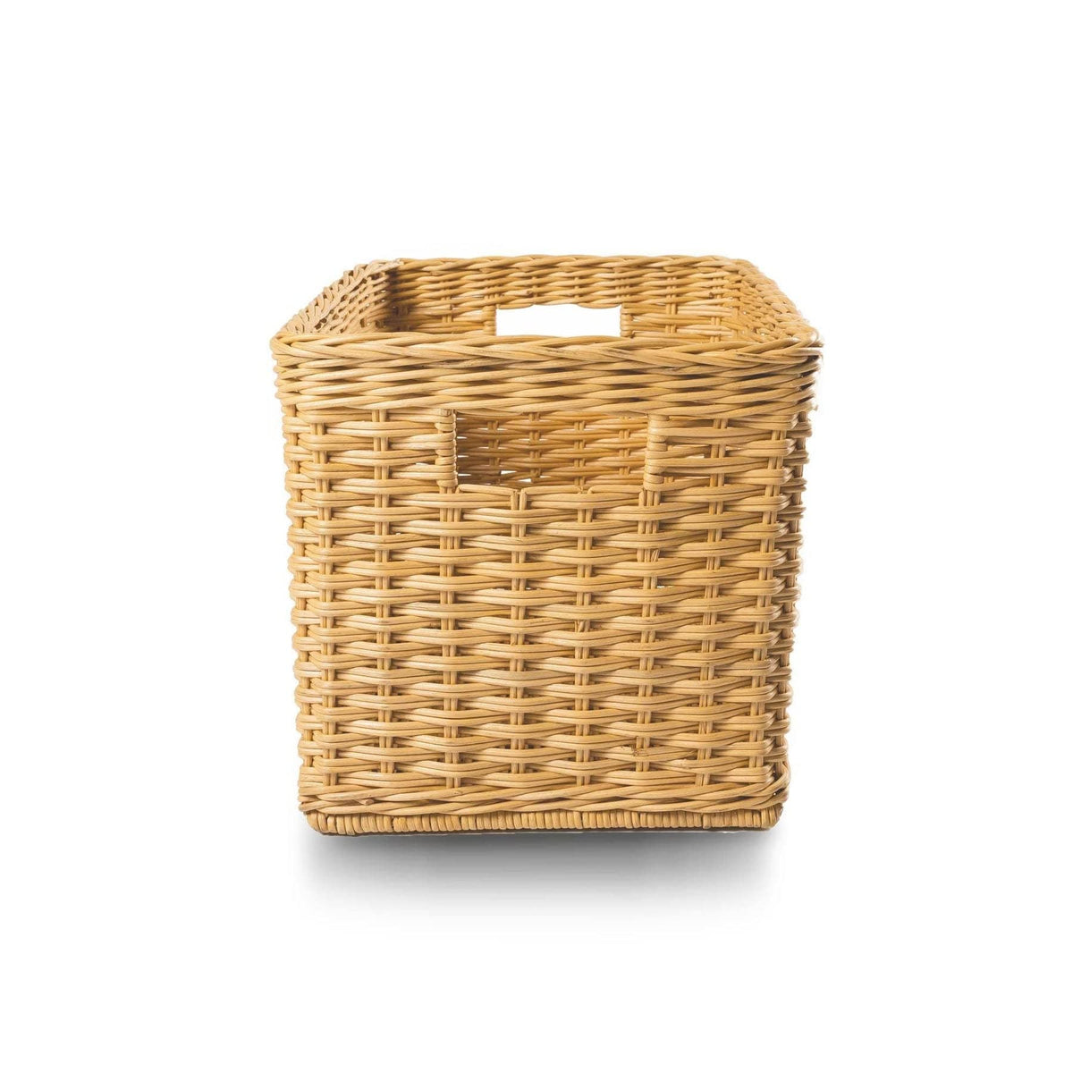 Tall Rectangular Wicker Storage Basket