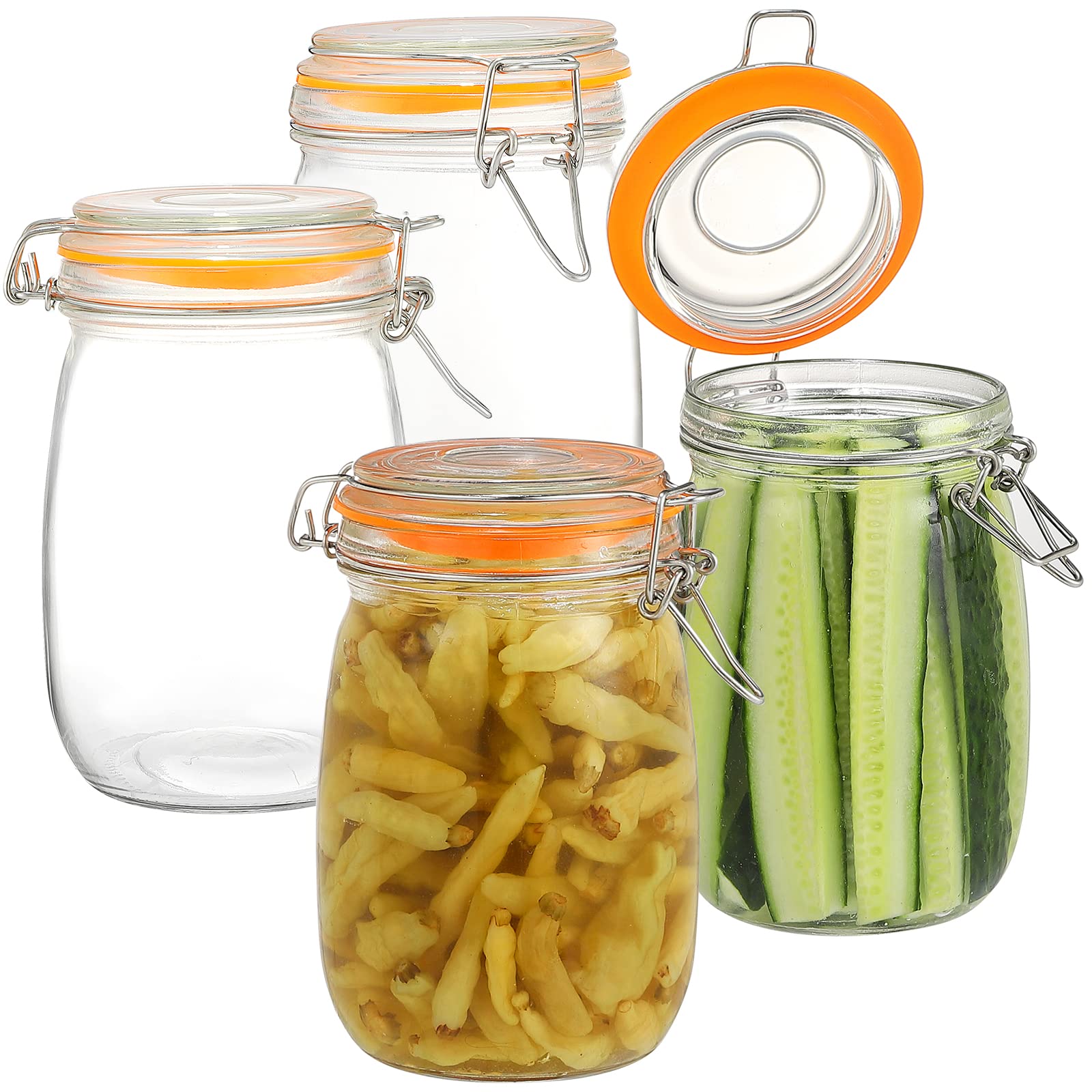 Wide Mouth Mason Jars (32 Fl Oz)