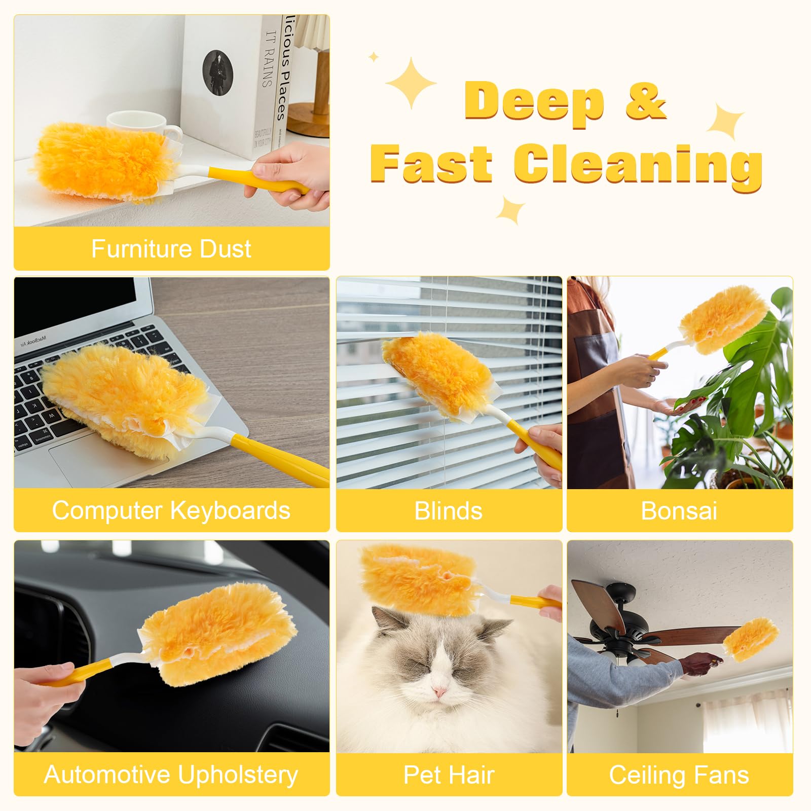 360° Heavy Duty Duster Refills for Swiffer Duster (30 Count)