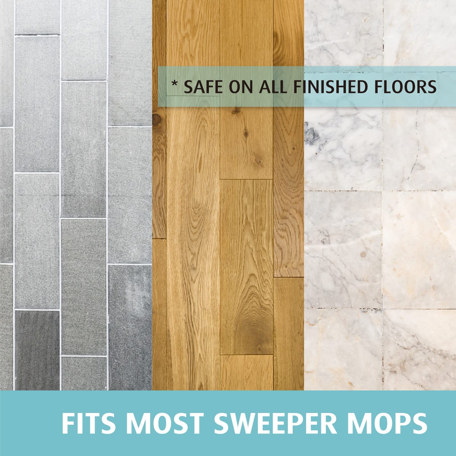 Upgraded Wet Mop Refills for Swiffer Sweeper Wet Pads (60 Count)