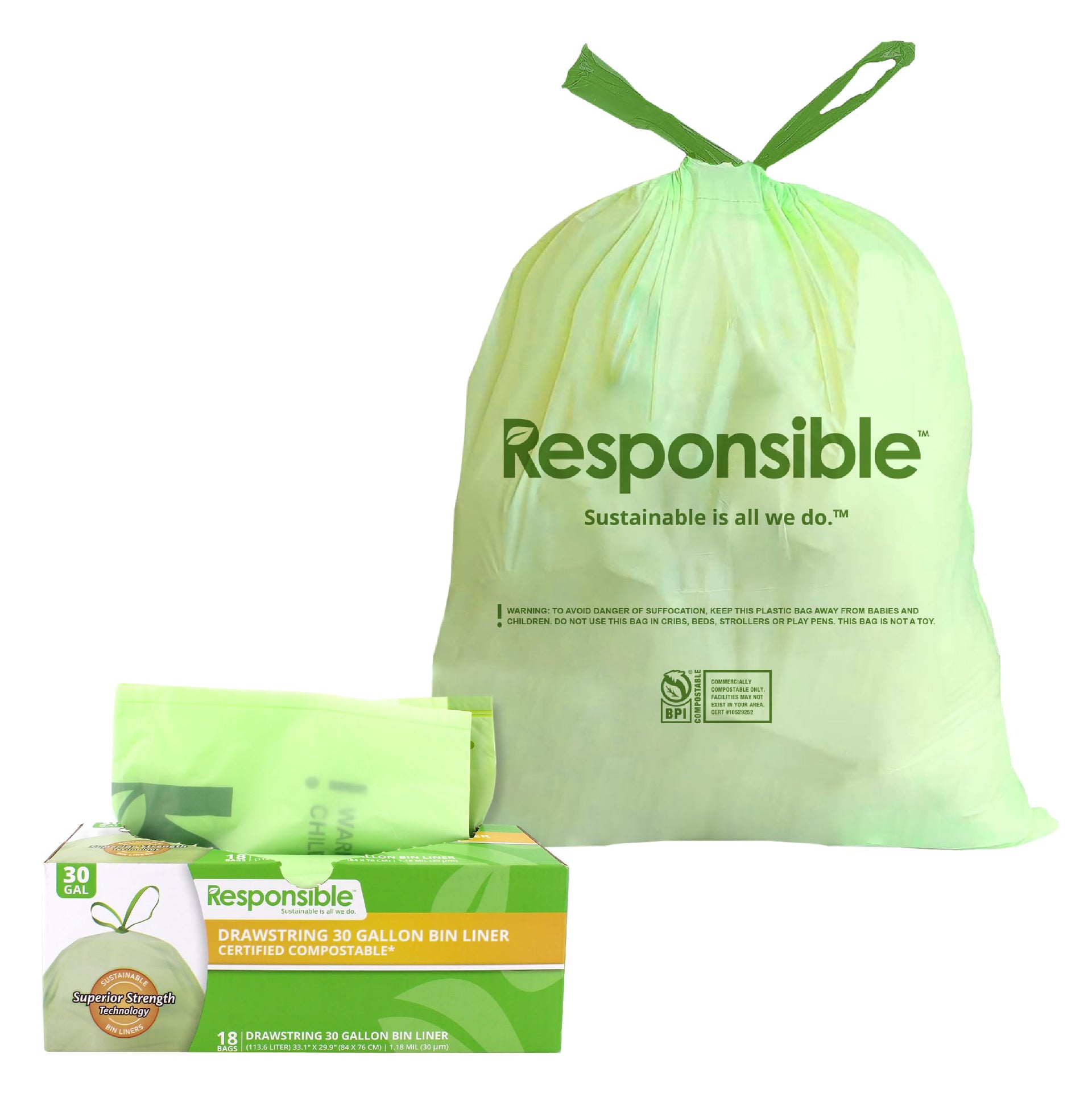 Kitchen Bin Liners (42 Count)