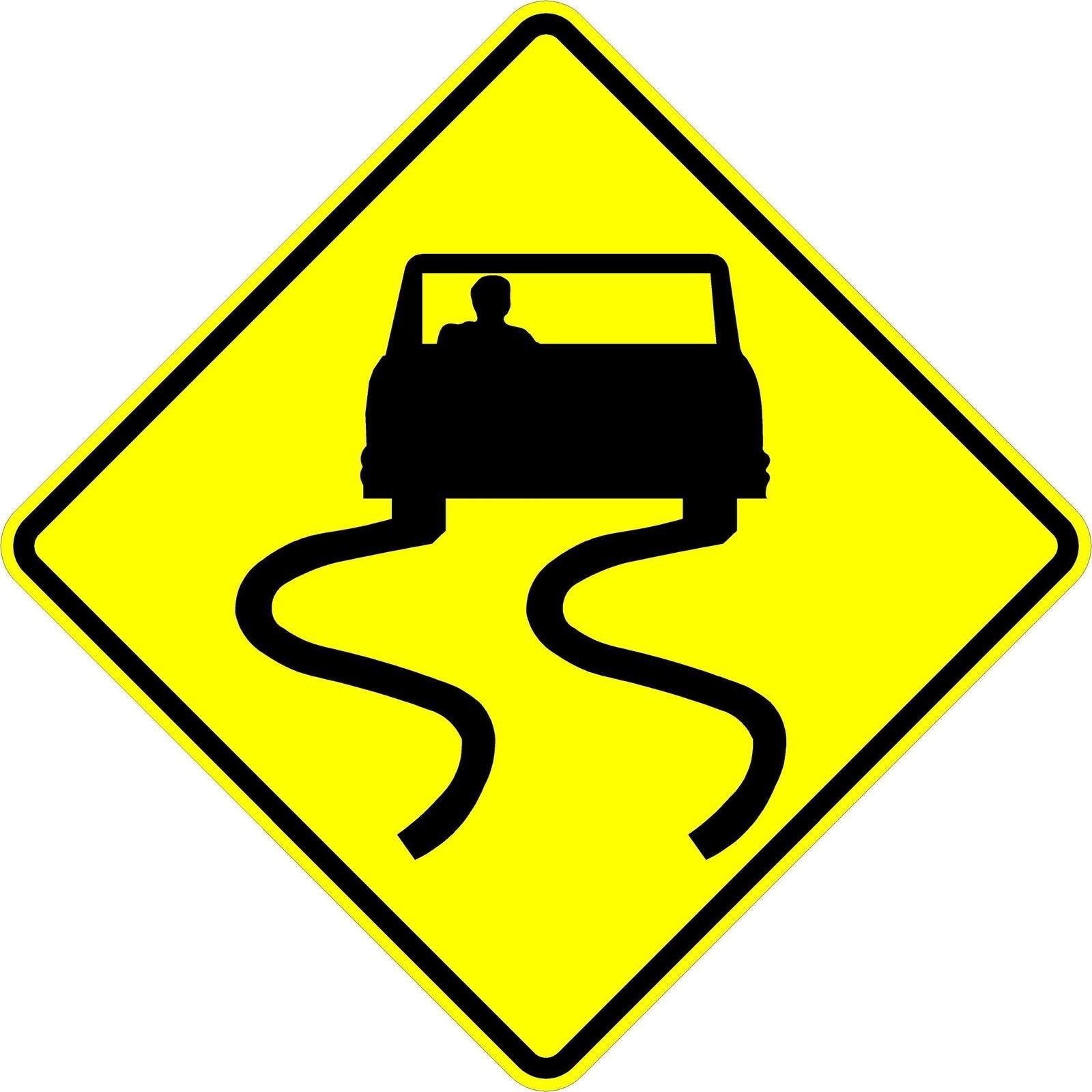 24 x 24 Slippery When Wet Sign