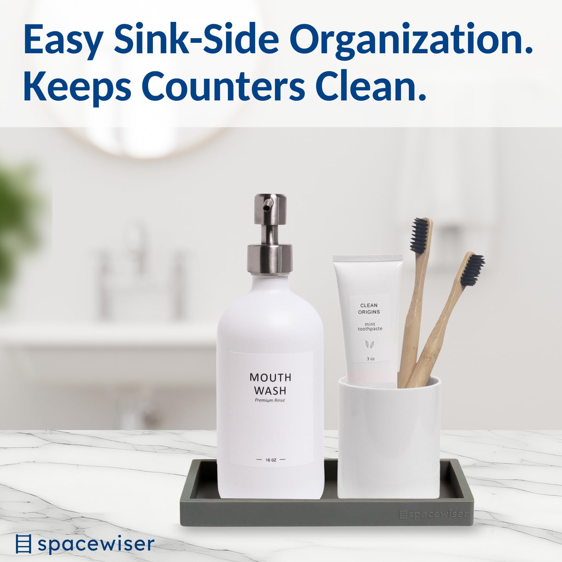 Countertop & Vanity Silicone Tray