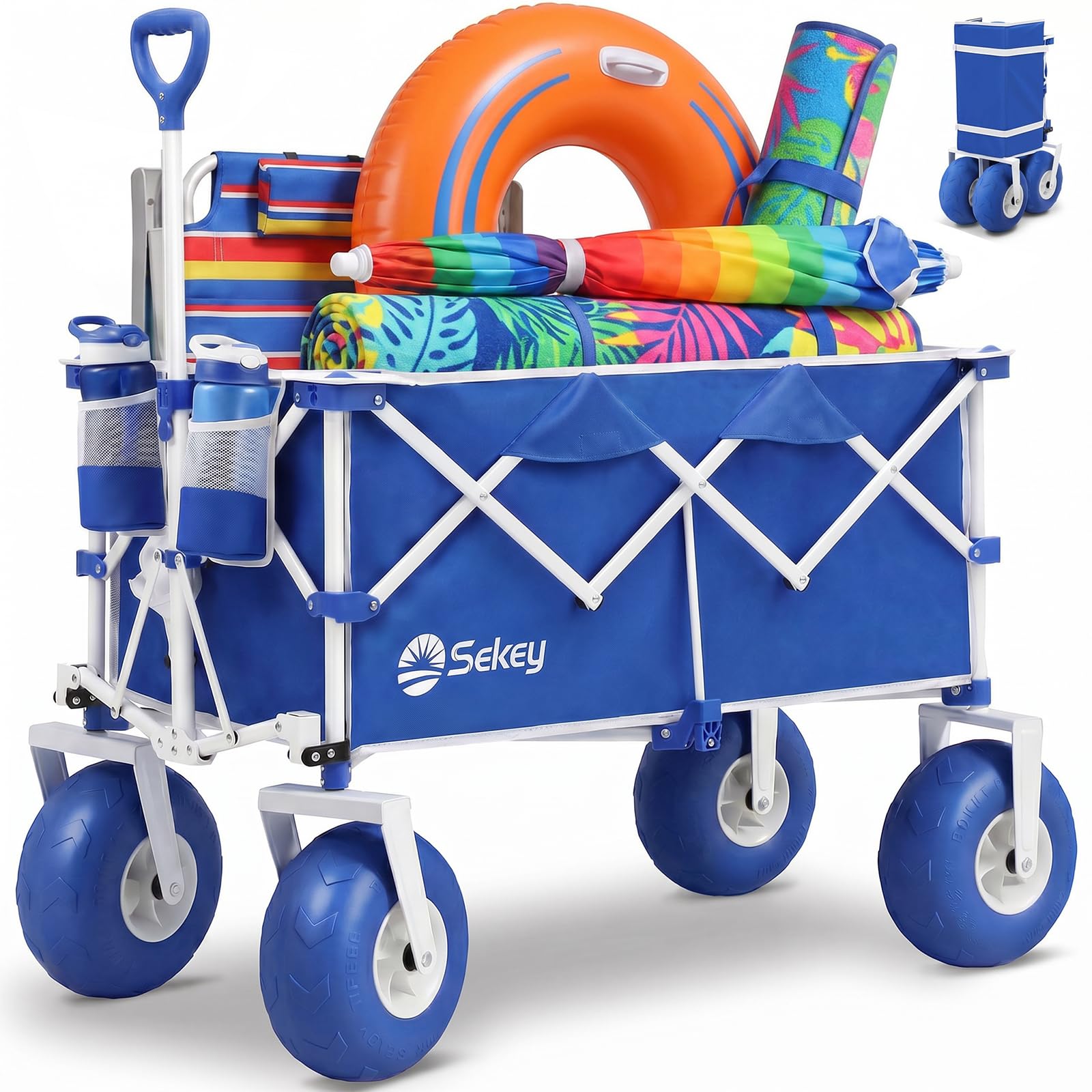 Heavy Duty Beach Wagon with 9" Big Sand