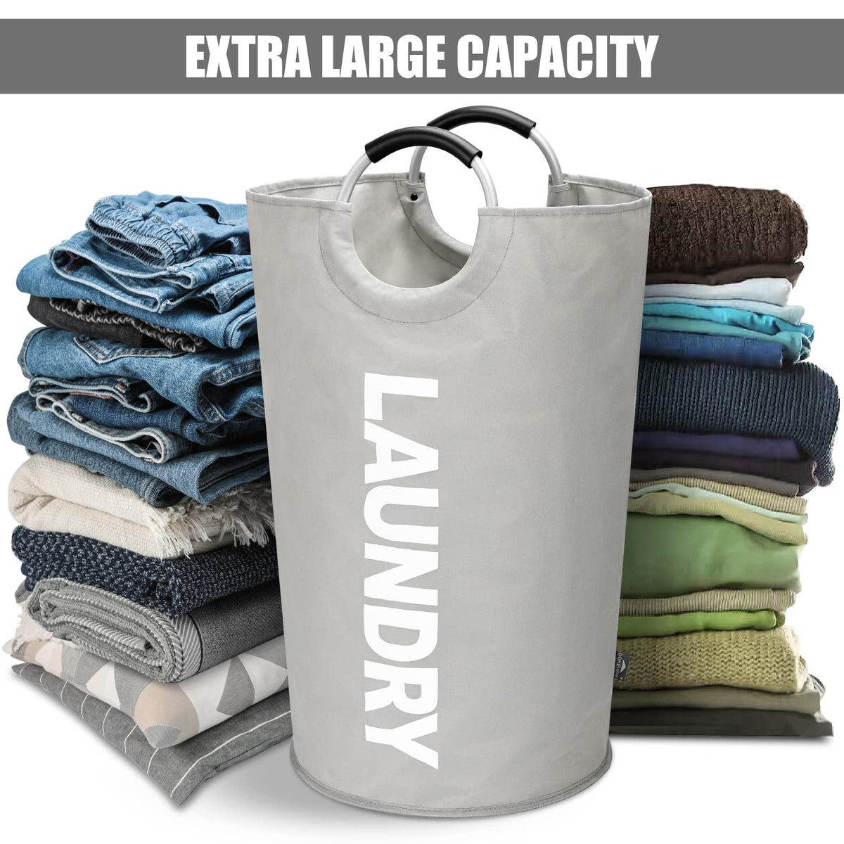 125L X Large Collapsible Washing Laundry Basket Bag - ModHome Supplies
