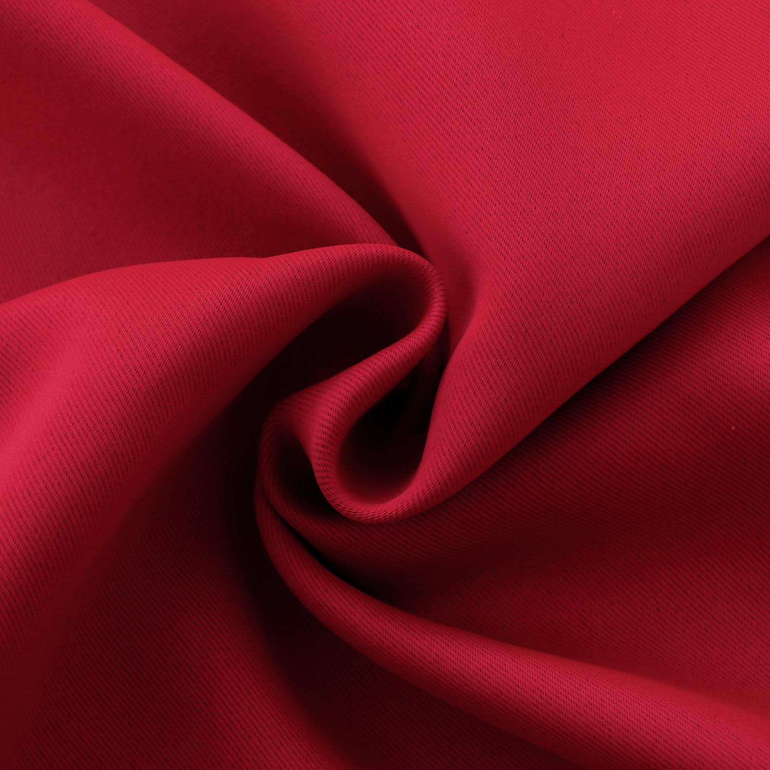 Red Blackout Kitchen Curtains 45 Inches Length (2 Count)