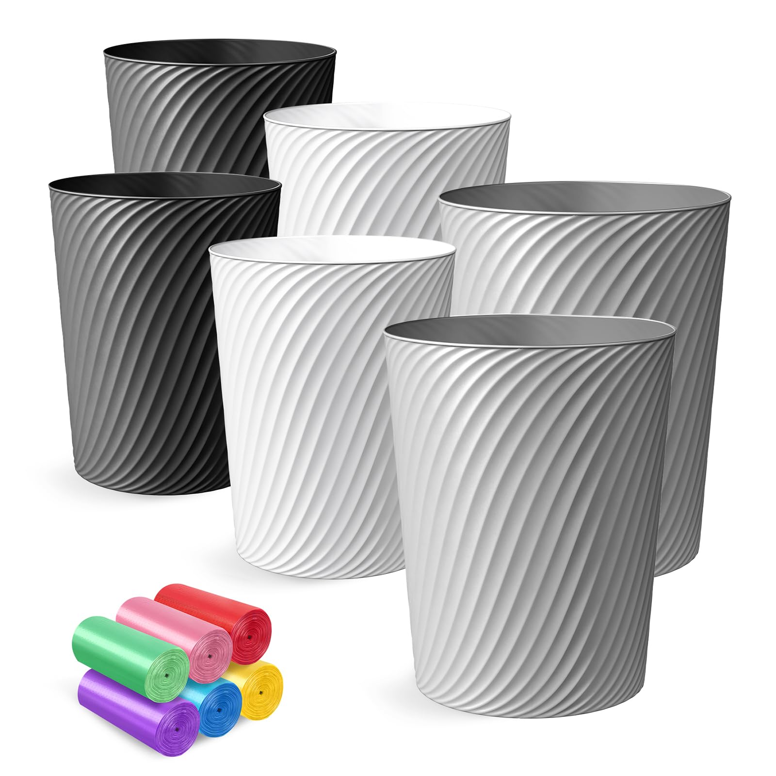 Small Trash Can 1.8 Gallons (6 Count)
