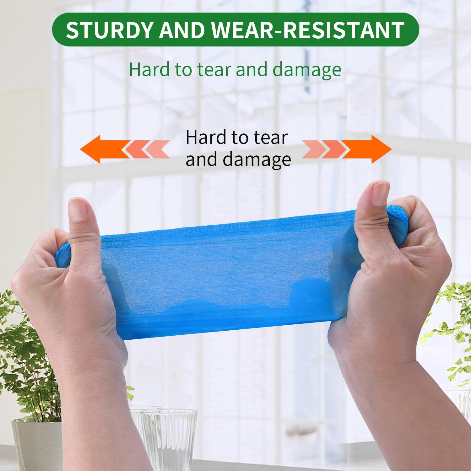 50/100/200 Pack Non-Woven Shoe Covers Disposable for Indoors
