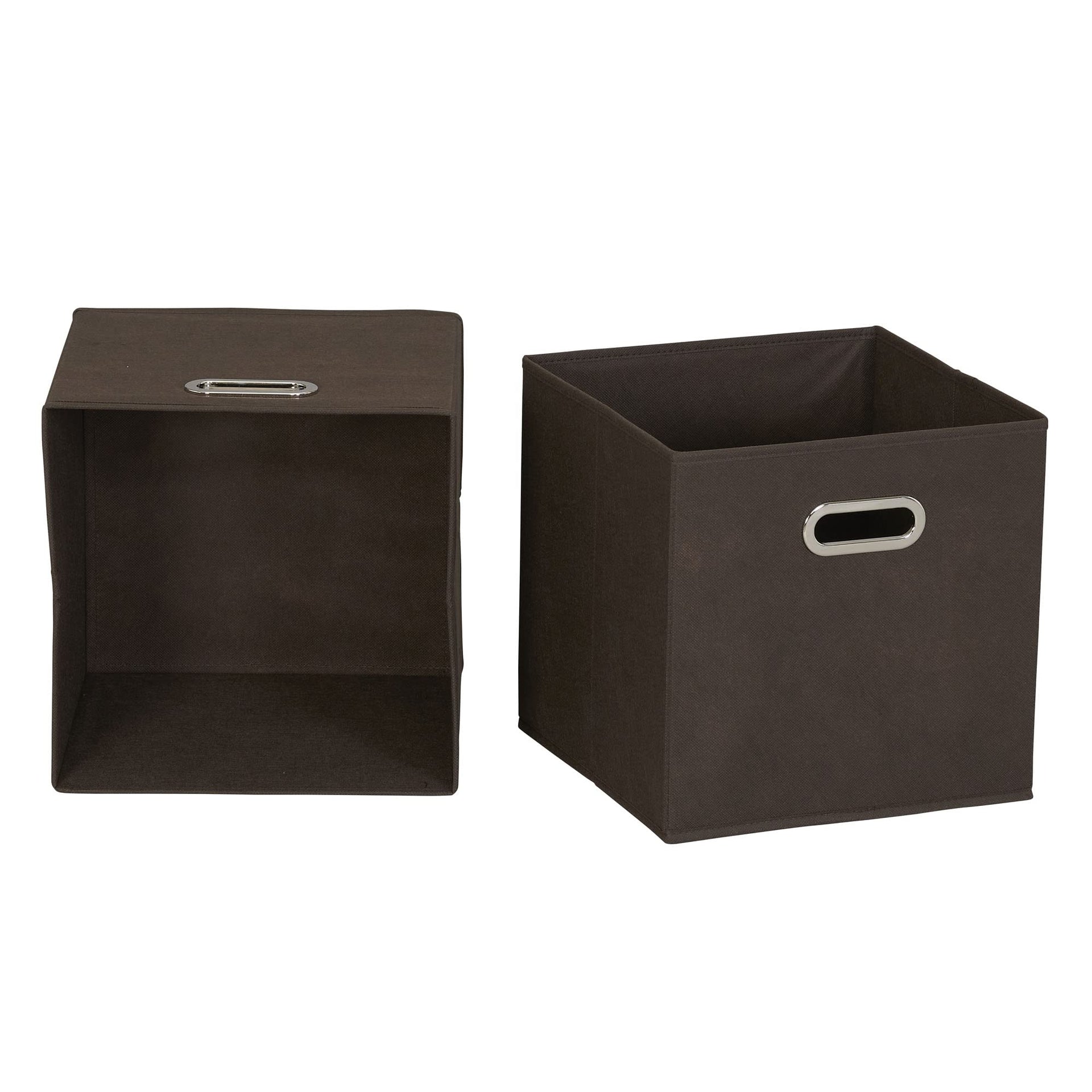 Fabric Storage Bins in Strong Poly‑Woven Fabric with Sturdy Chipboard Sides
