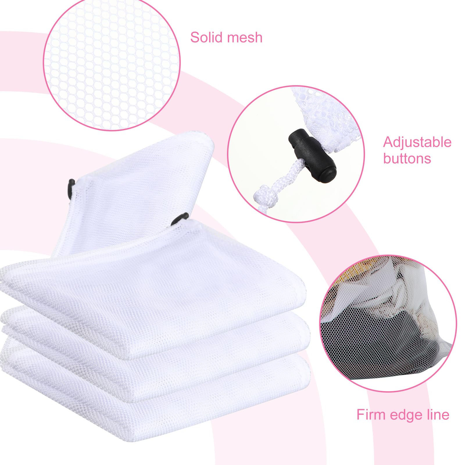 30 Pack Large Mesh Laundry Bags (30 Count)