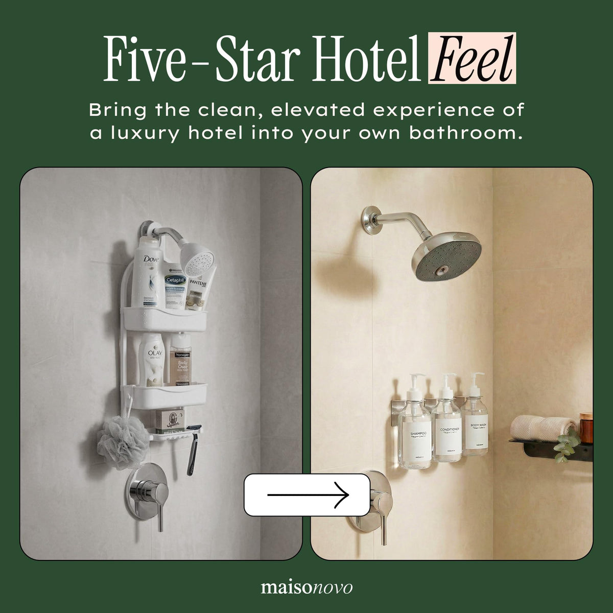 Shampoo and Conditioner Dispenser (3 Count)
