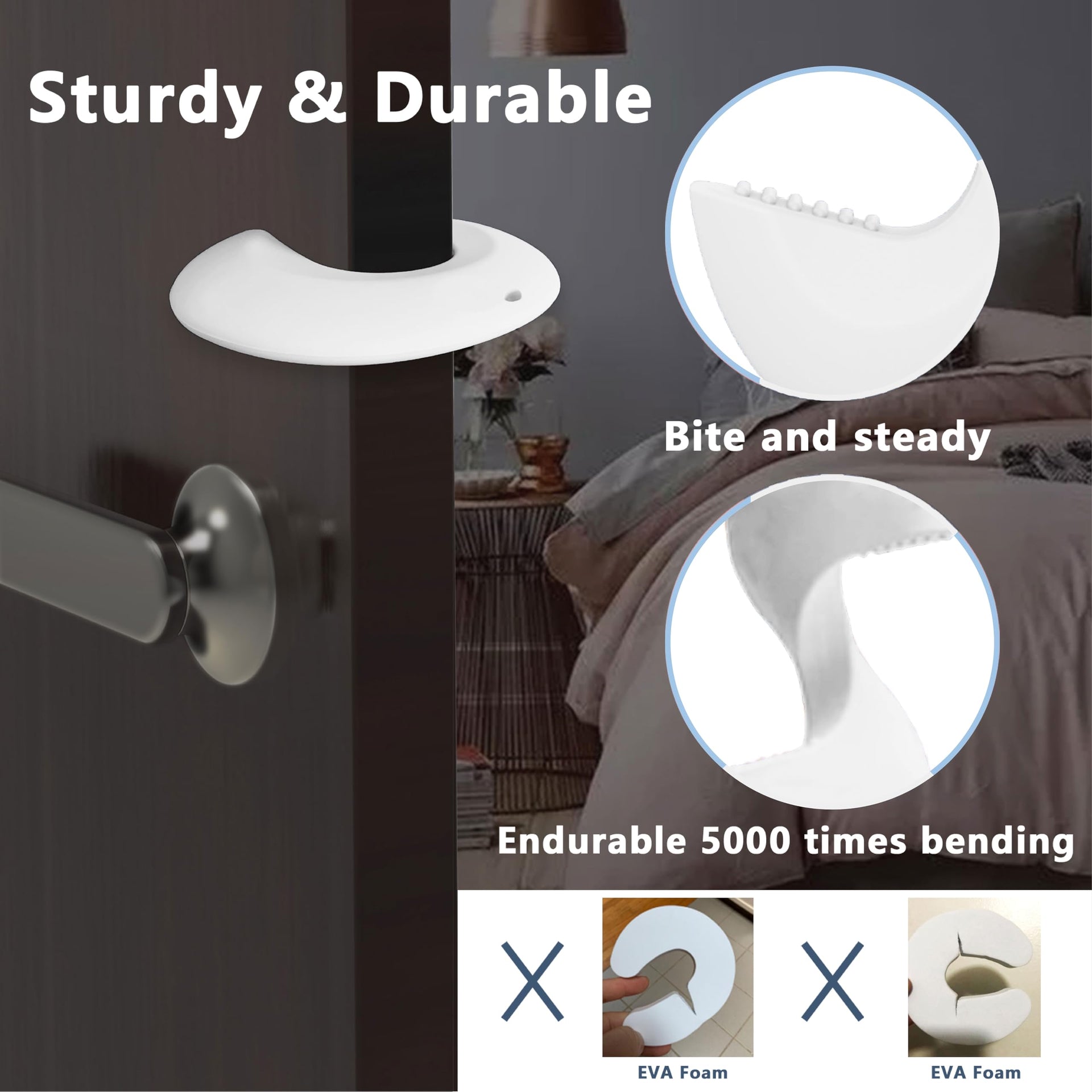 Door Pinch Guard and Door Slam Stopper (2 Count)