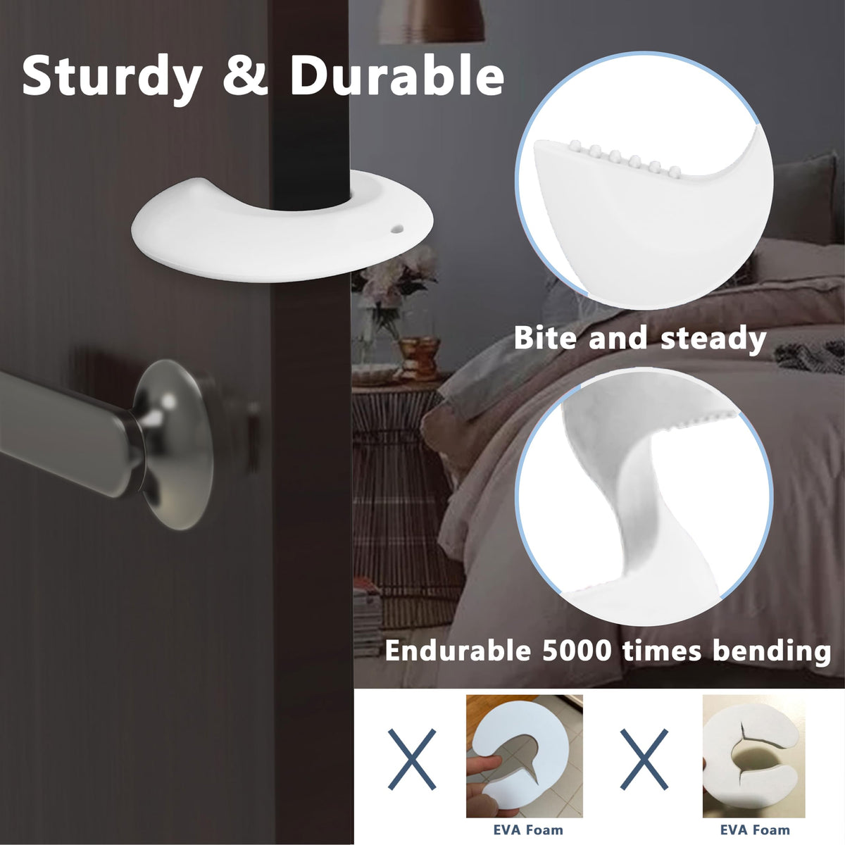 Door Pinch Guard and Door Slam Stopper (6 Count)