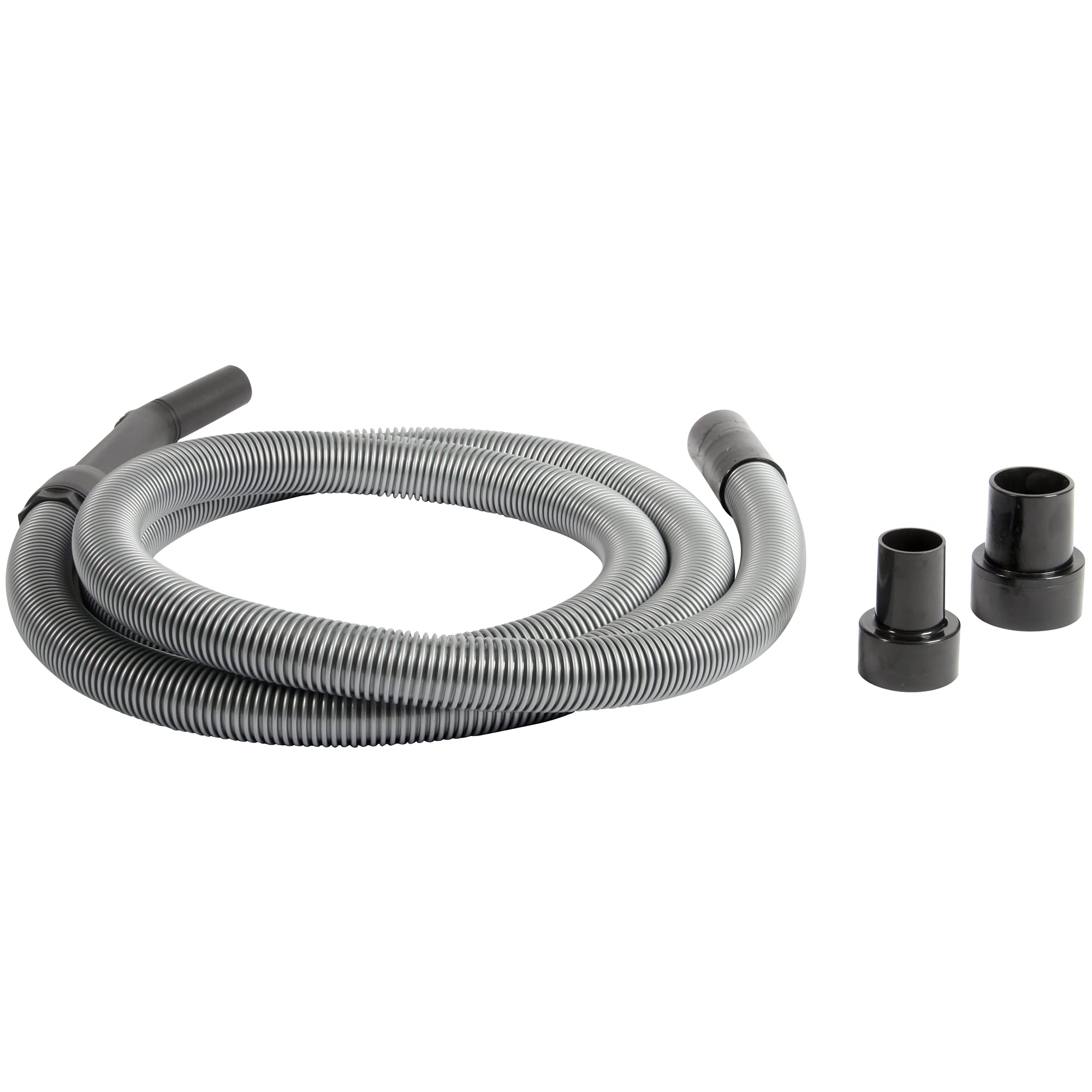 10 Ft. Premium Shop Vacuum Extension Hose with 2 tank adapters and 1.25" curved end