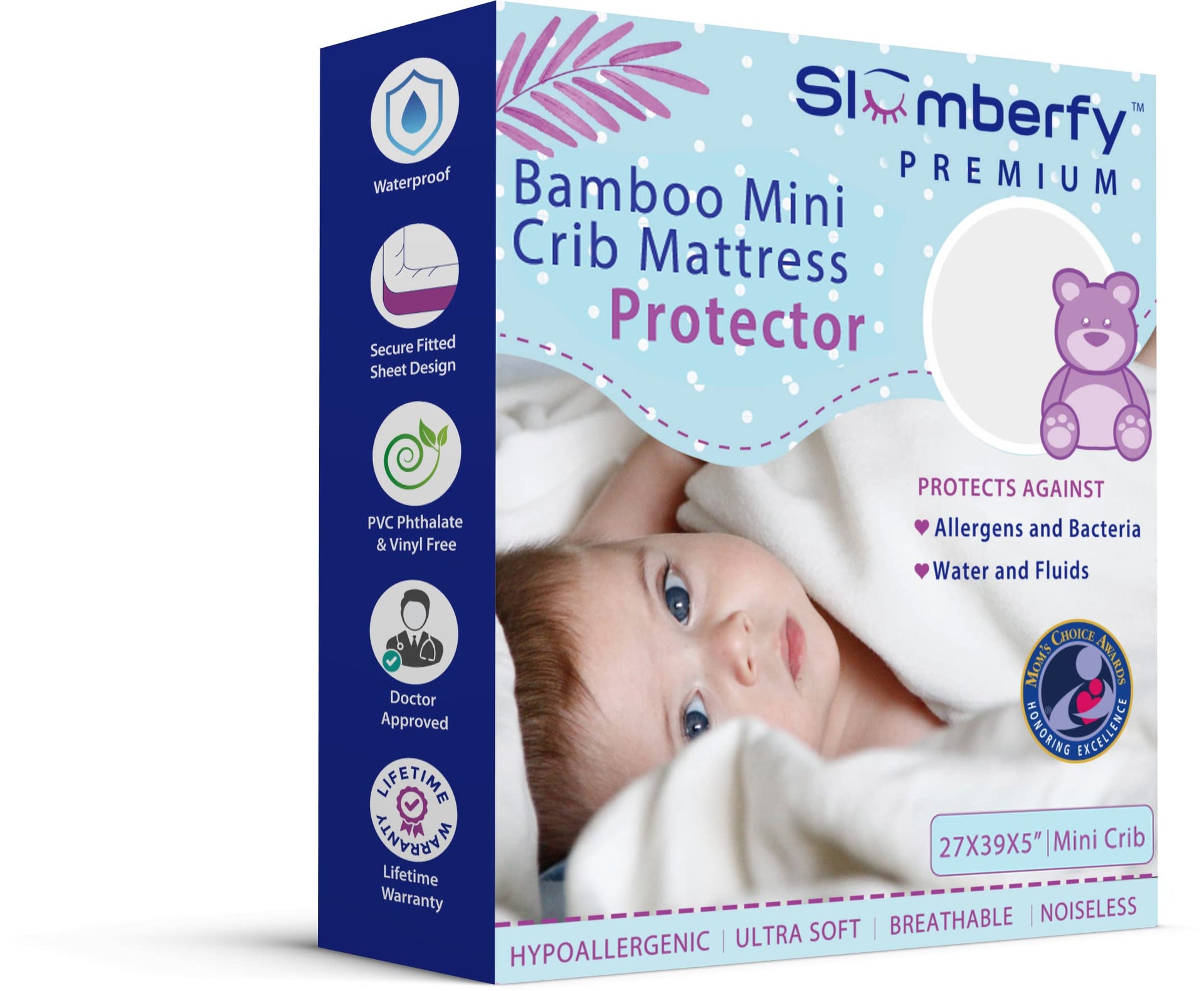 Waterproof Mini Crib Mattress Protector