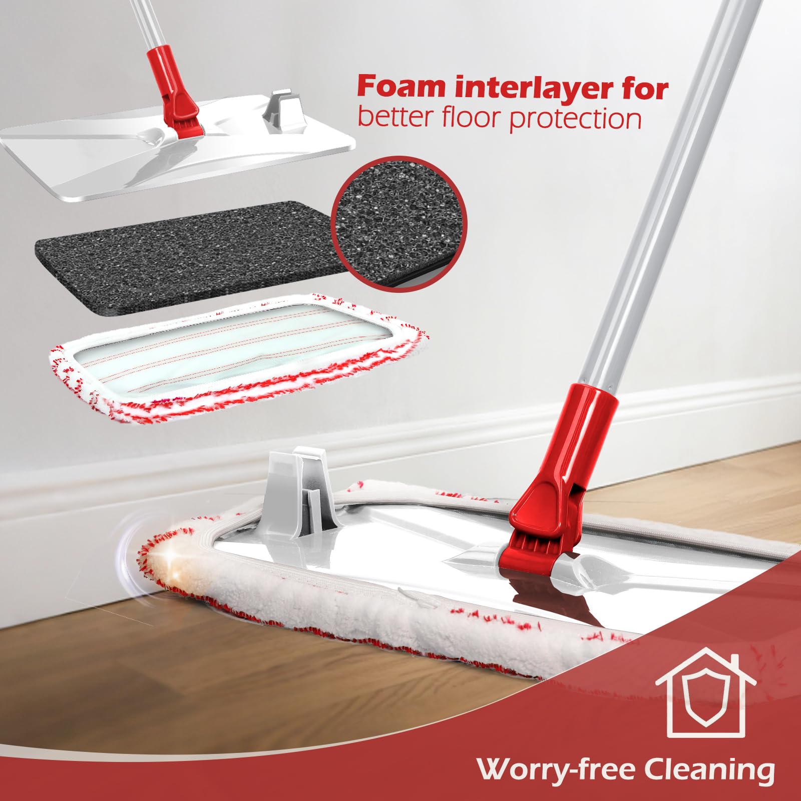 Extra Large Microfiber Mop for Floor Cleaning - ModHome Supplies