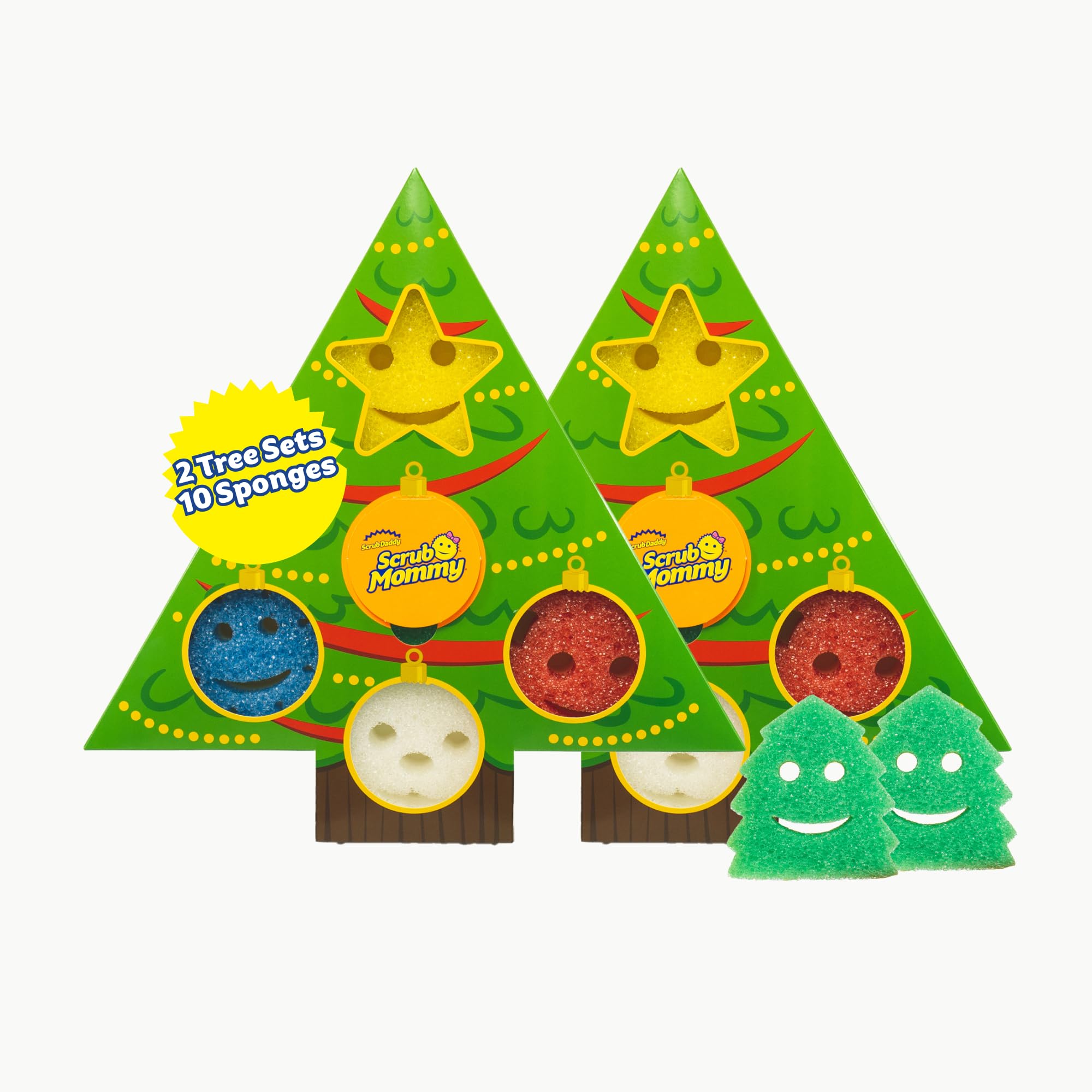 Scrub Mommy Holiday Christmas Tree Gift Box Set (2 Count)