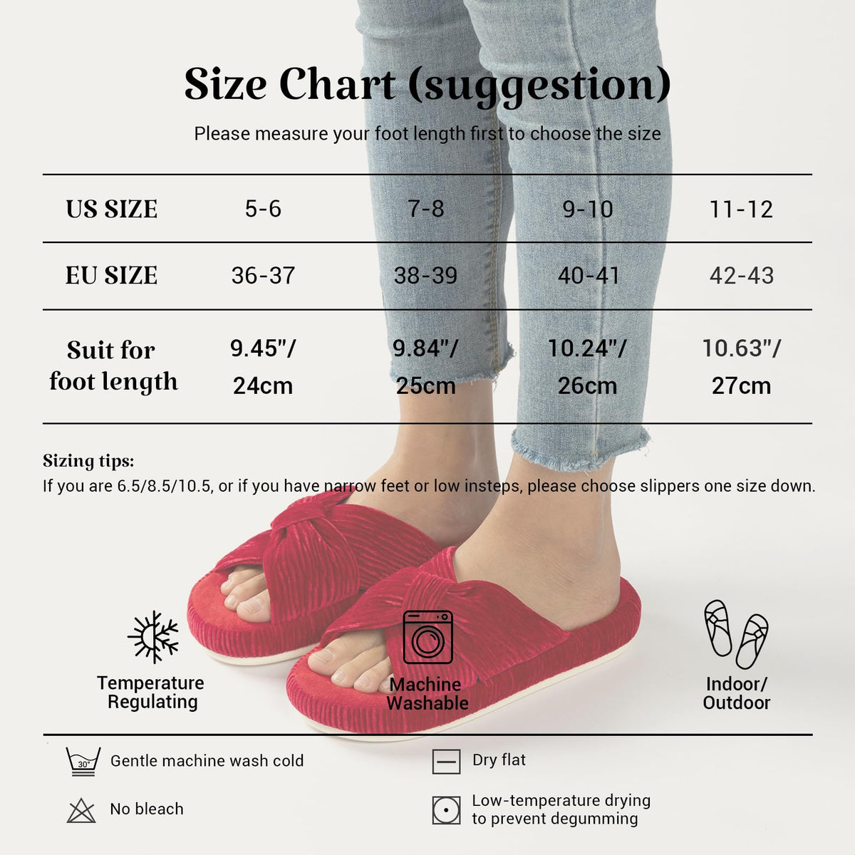 Slippers for Women Memory Foam House Bedroom Bow Crossbands Pearlescent Slipper Shoes Comfy Trendy Gift Slippers Red Size 7 8 6.5
