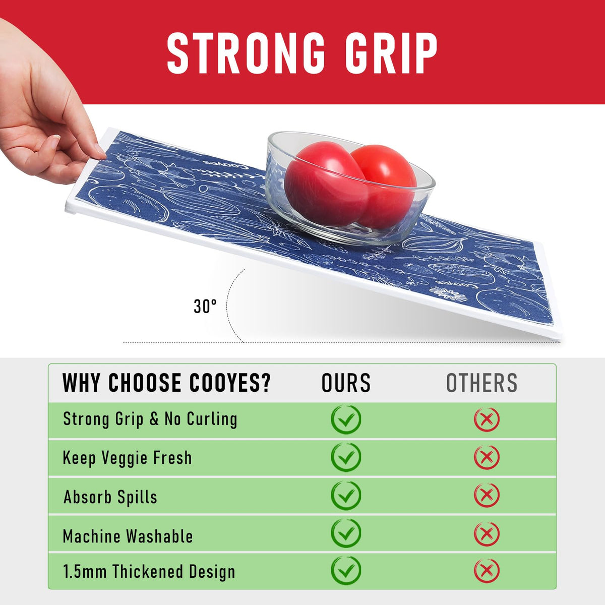 Large Fridge Liners for Refrigerator (18 Sq Ft)
