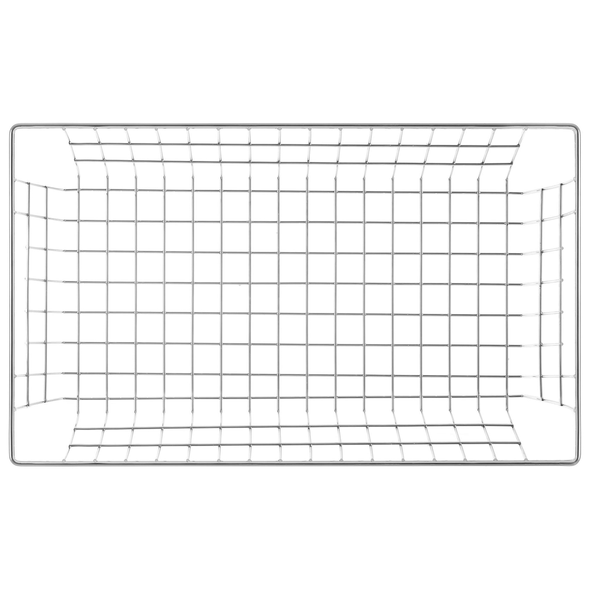 Farmhouse Wire Organizer Storage Bin Basket with Handles (6 Count)