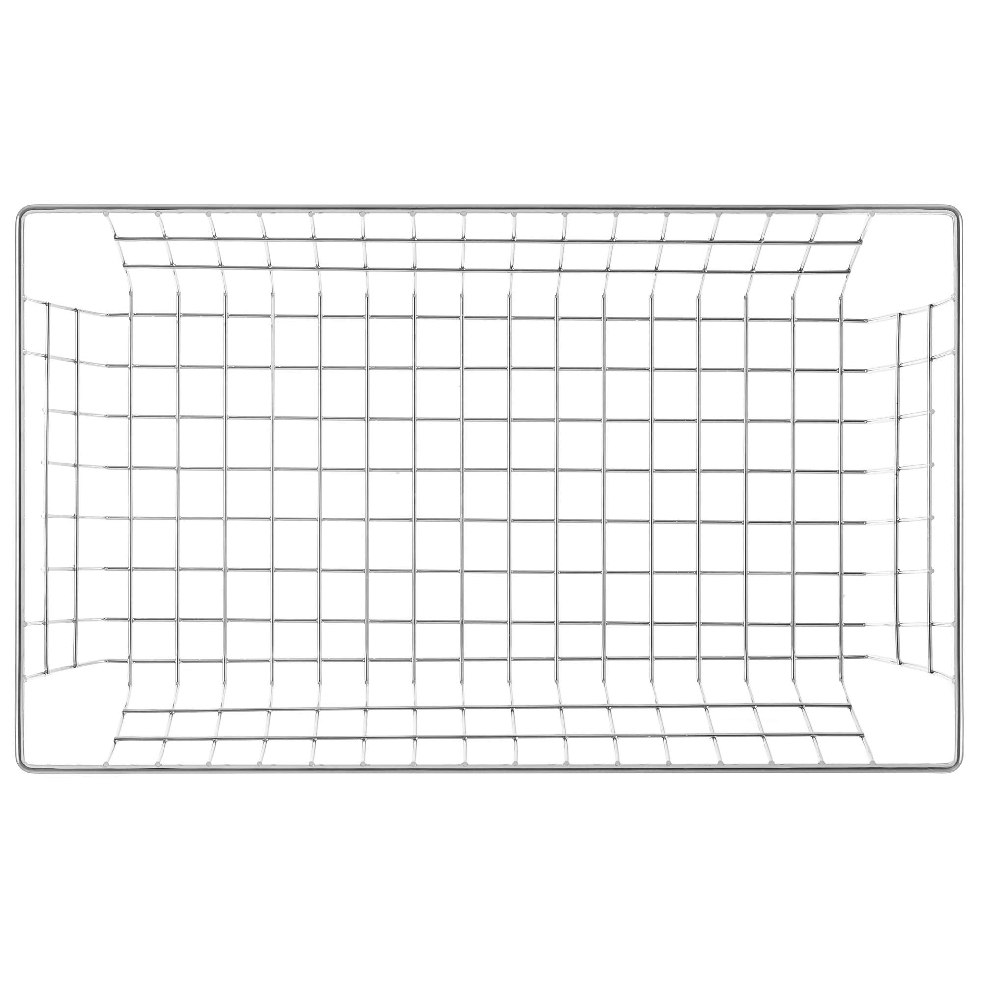 Farmhouse Wire Organizer Storage Bin Basket with Handles (6 Count)