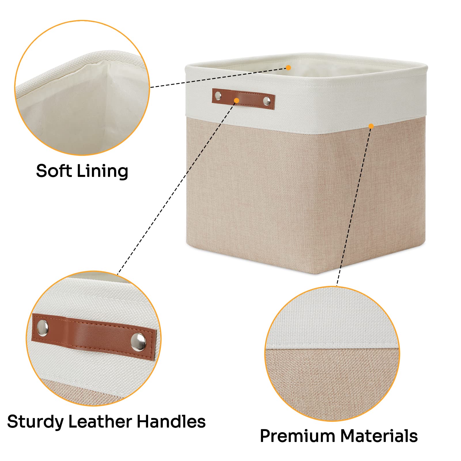 Fabric Storage Cubes (4 Count)