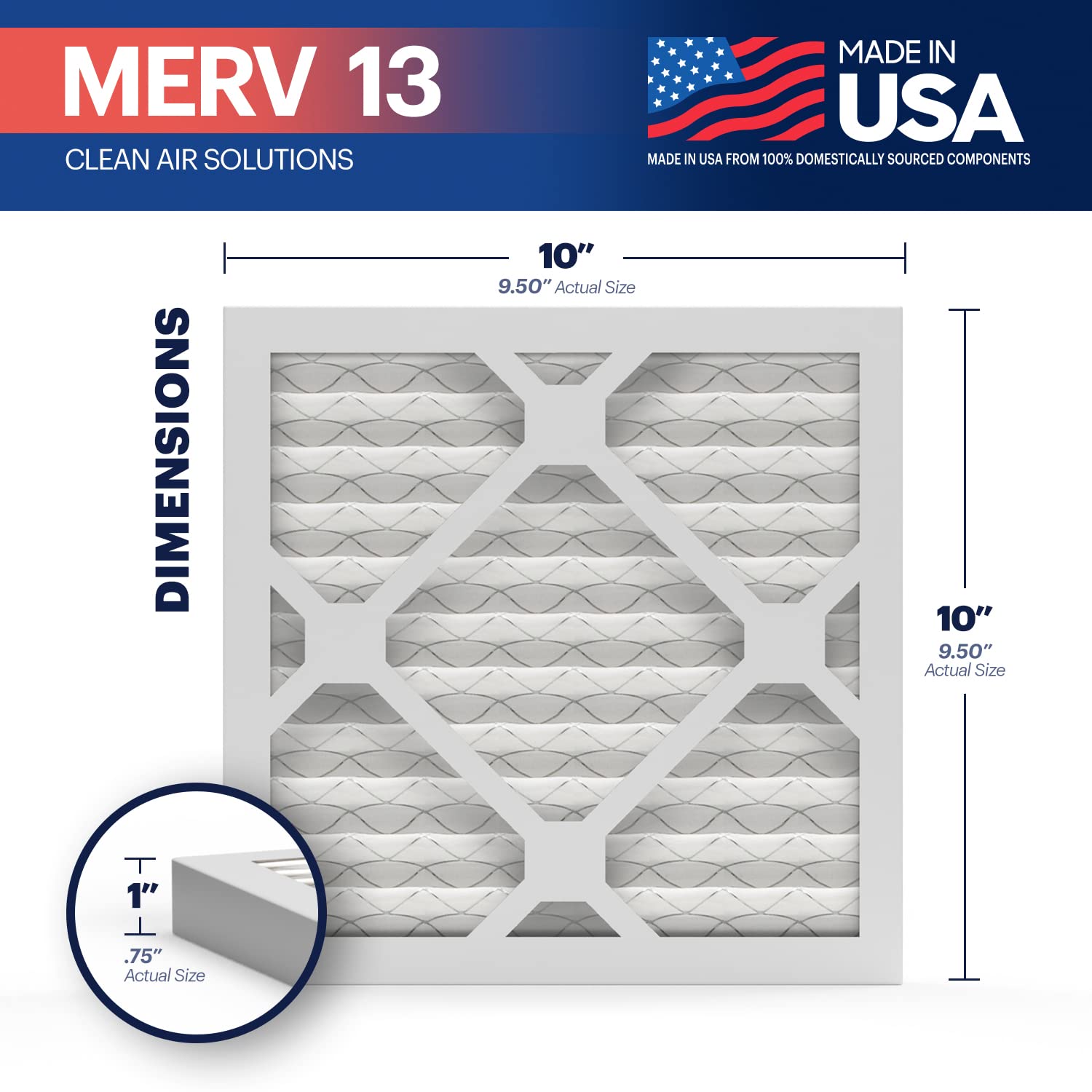 TruFilter 20x24x1 Air Filter MERV 13 AC Filter (6 Count)