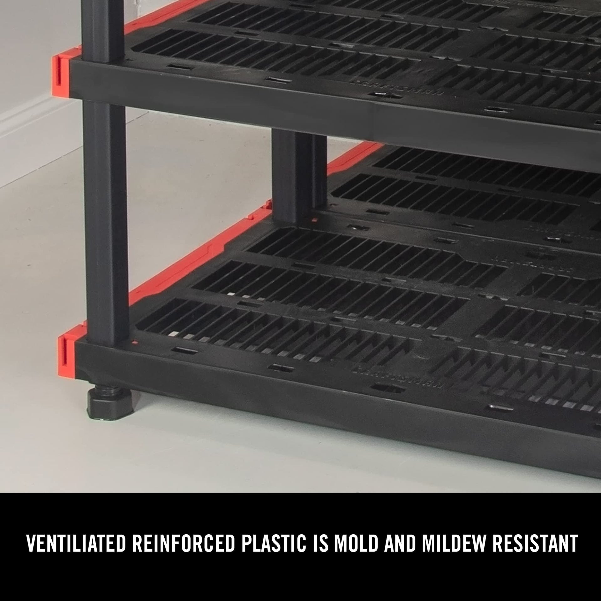 Craftsman 4 Tier Heavy Duty Plastic Storage Shelves