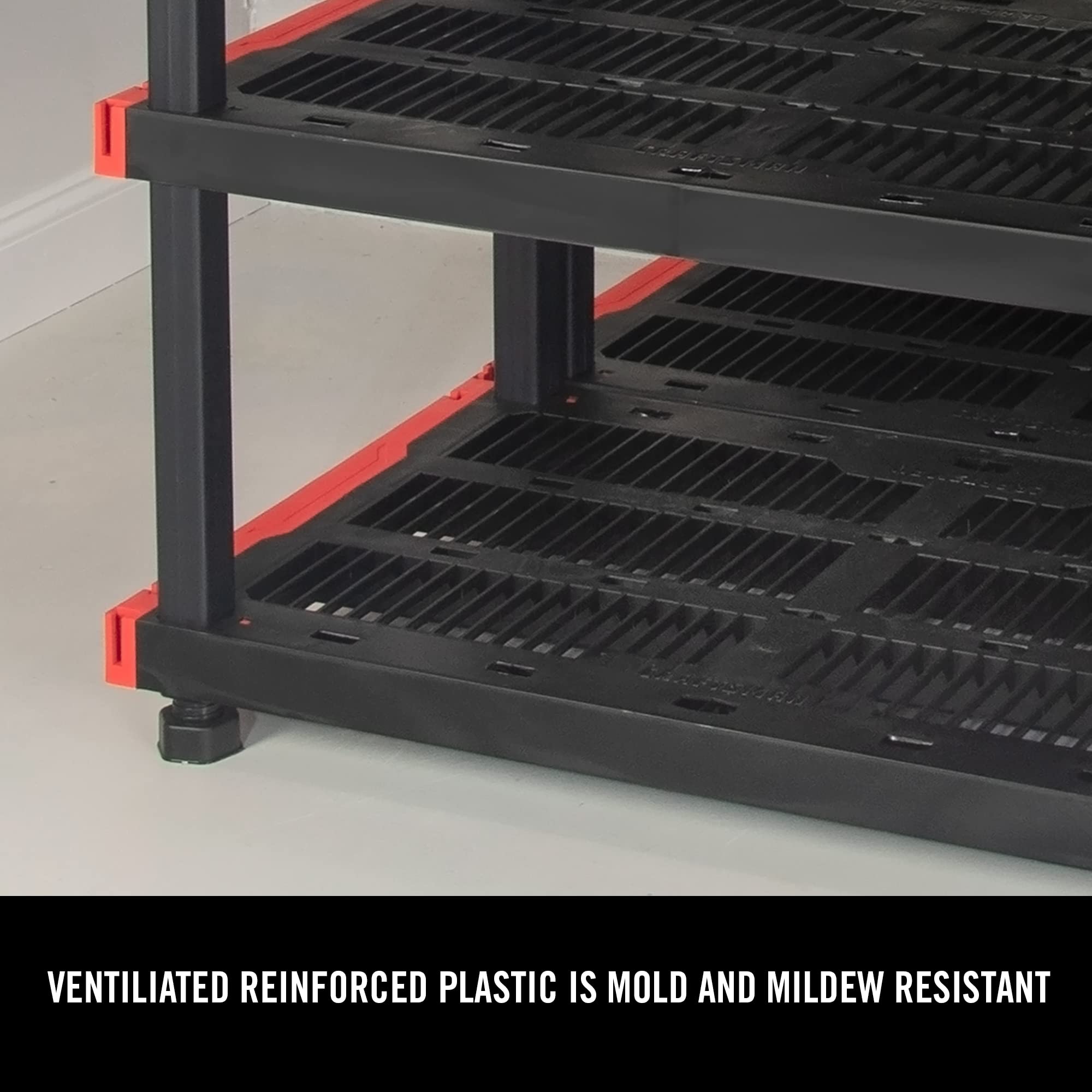 Craftsman 4 Tier Heavy Duty Plastic Storage Shelves