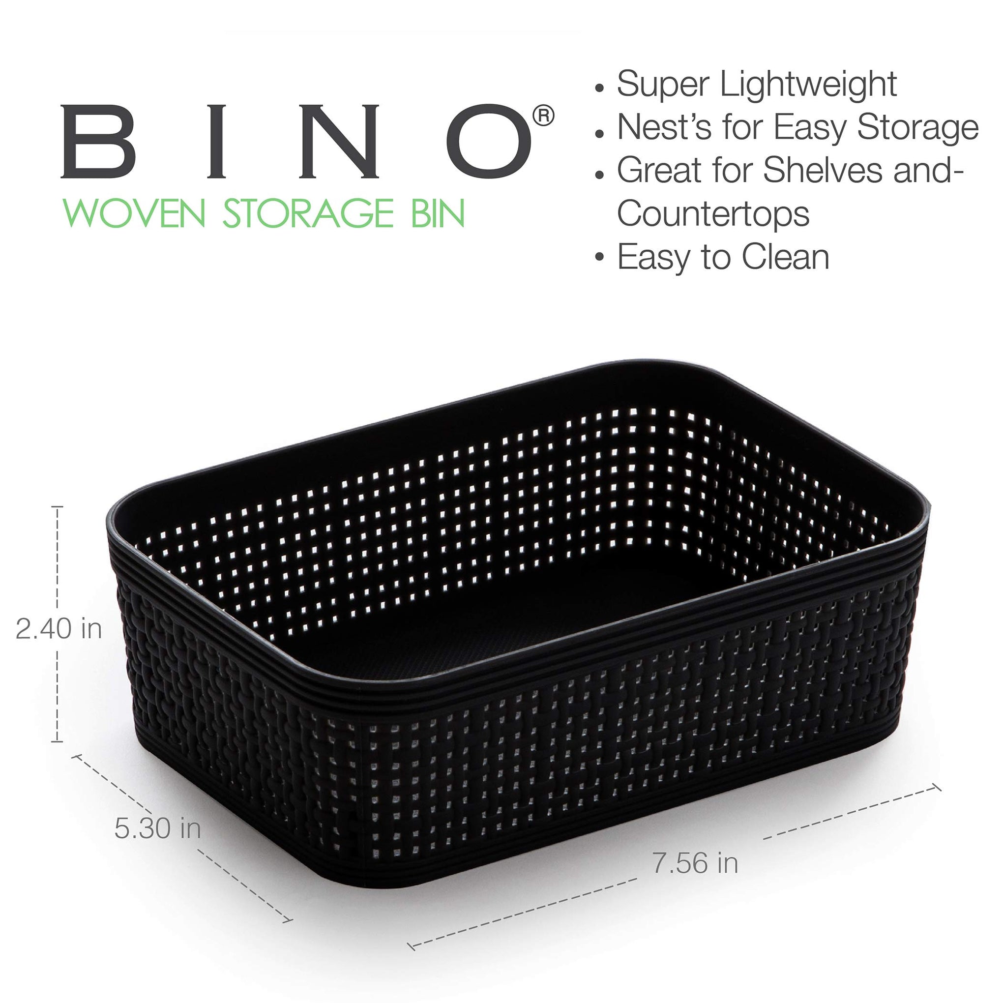 Woven Plastic Basket (5 Count)