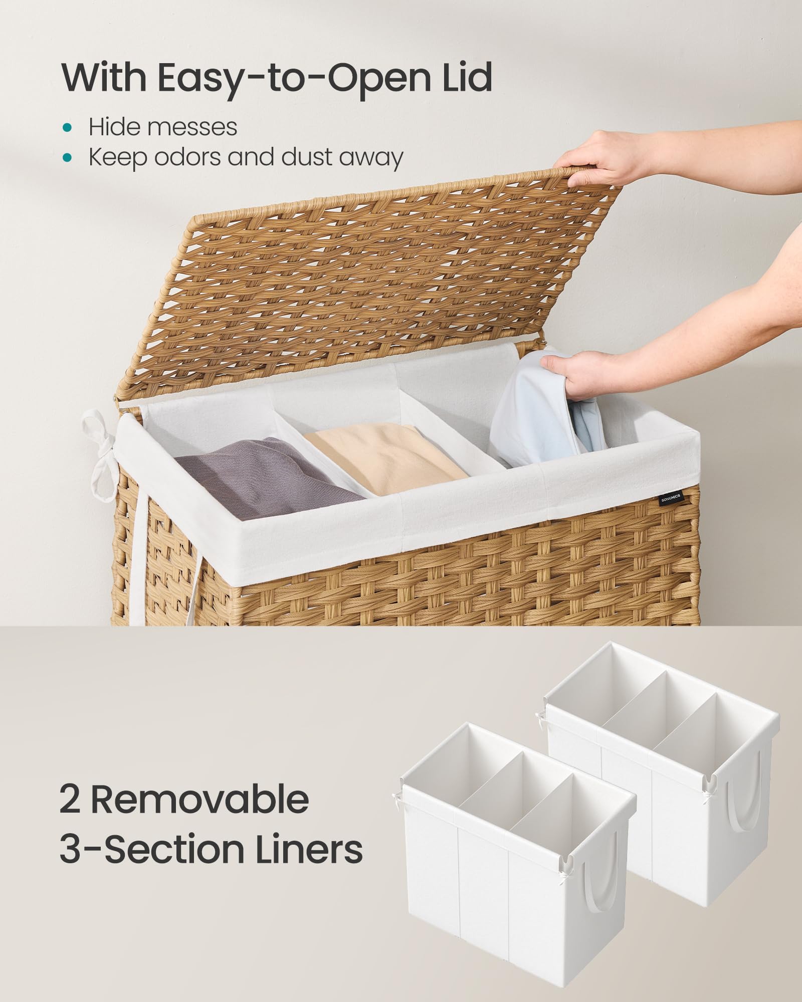 Laundry Hamper with Lid - ModHome Supplies