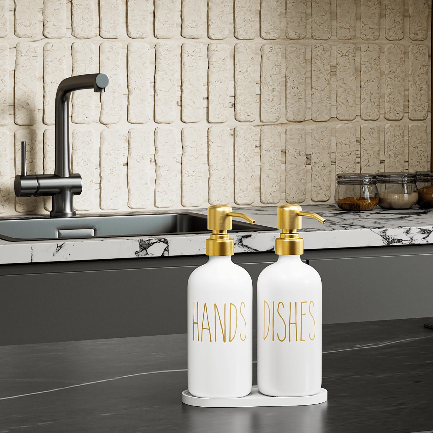 Kitchen Soap Dispenser Set (2 Count)