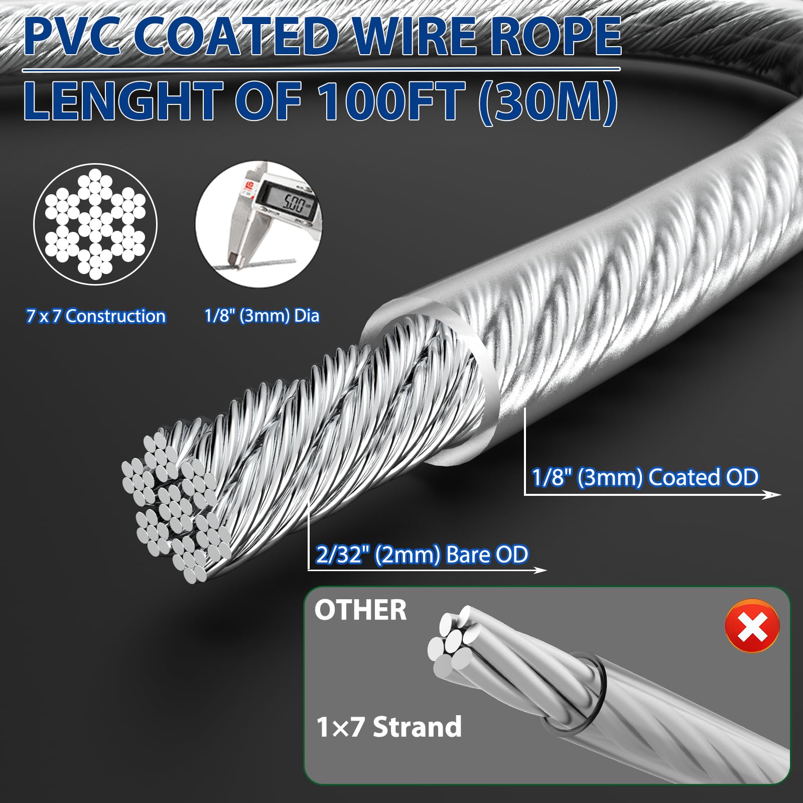 1 8" Wire Rope Tensioner Kit