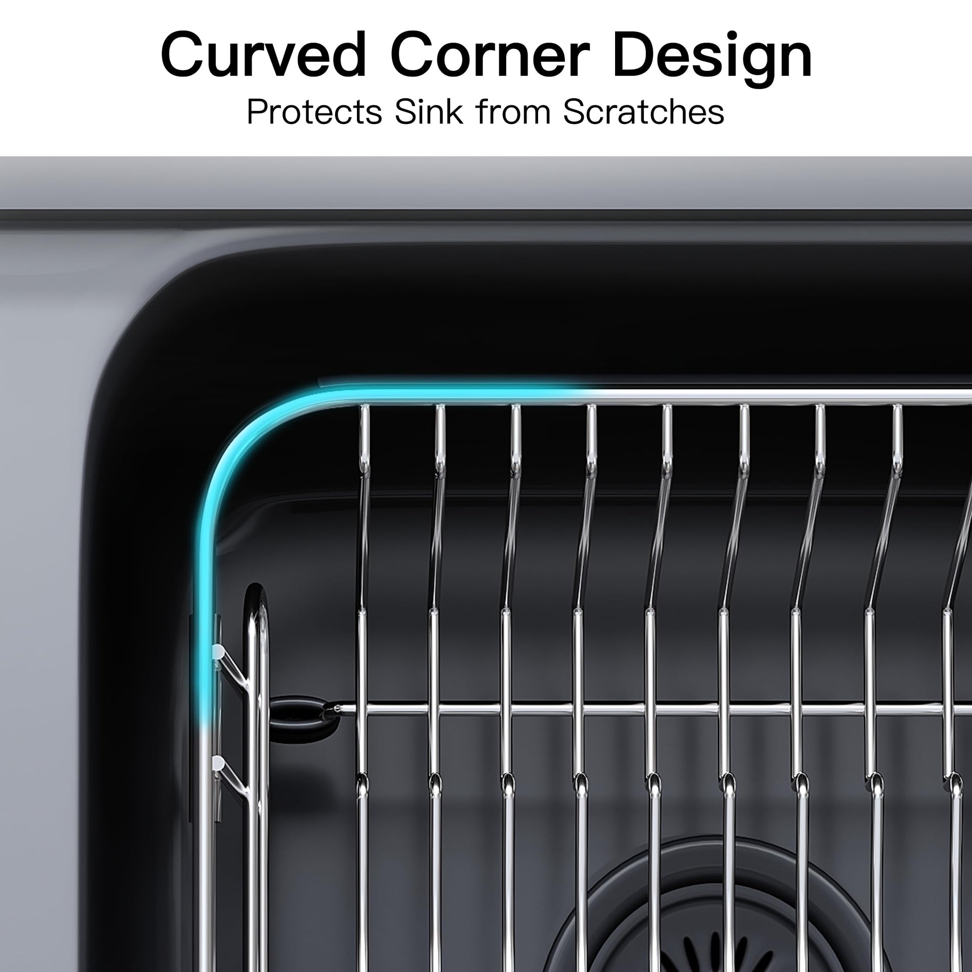 Sink Small Dish Drying Rack with Utensil Holder