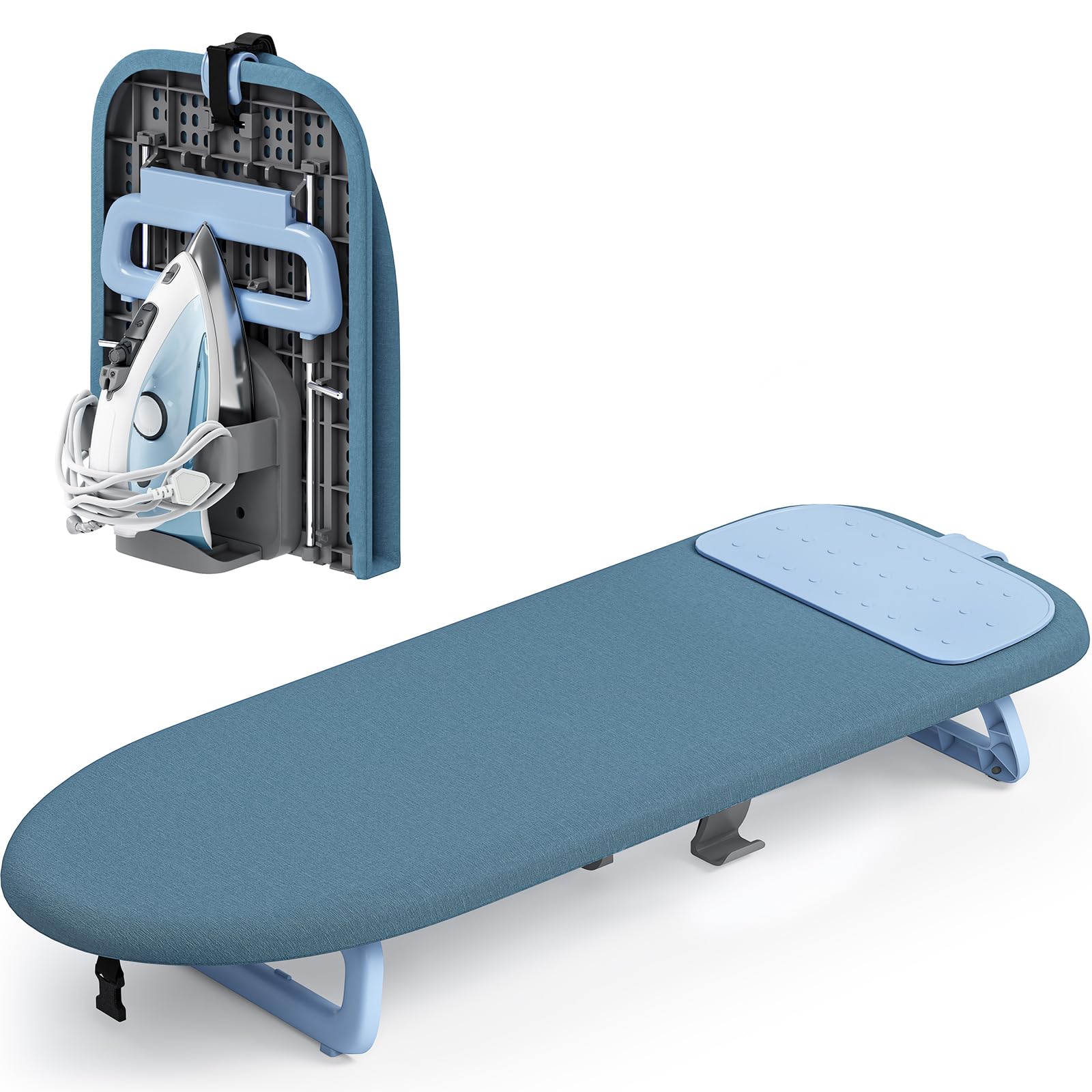 Small Ironing Board with Iron Holder