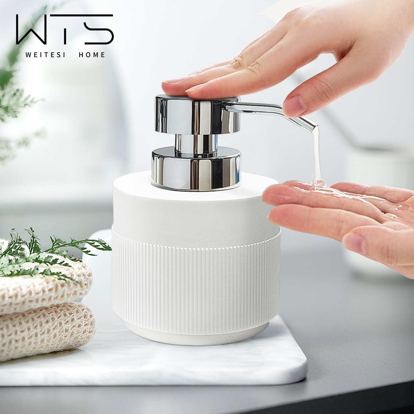 Resin Soap Dispenser for Bathroom