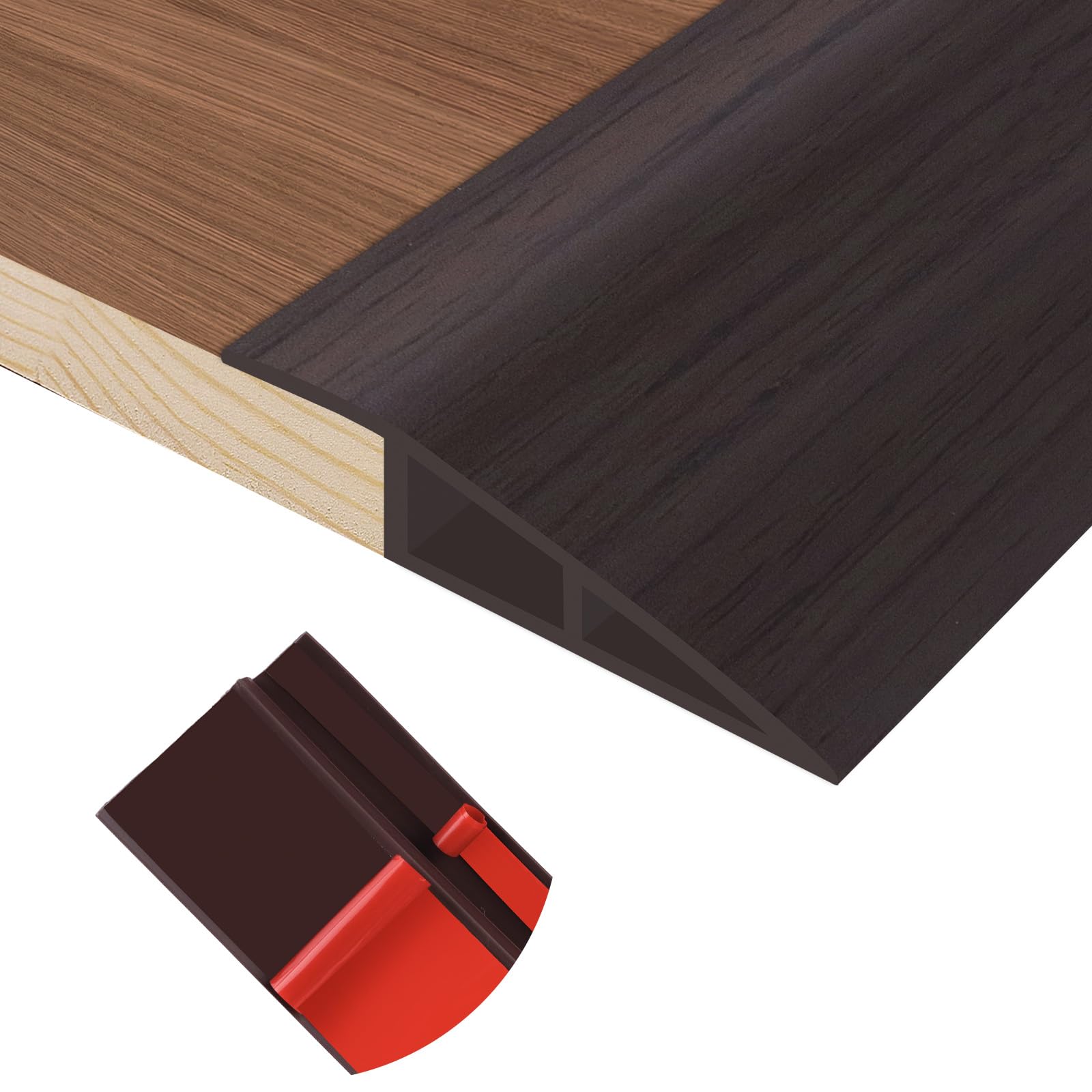 Floor Transition Strip Self Adhesive Vinyl Door Threshold Strip (6.6 Foot)