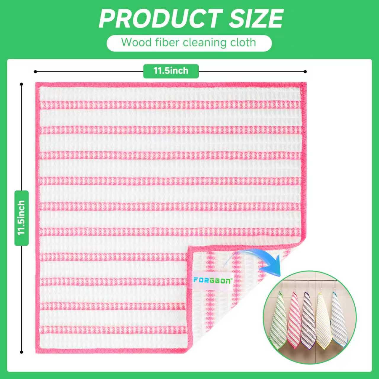Wood Fiber Cleaning Cloth (15 Count)