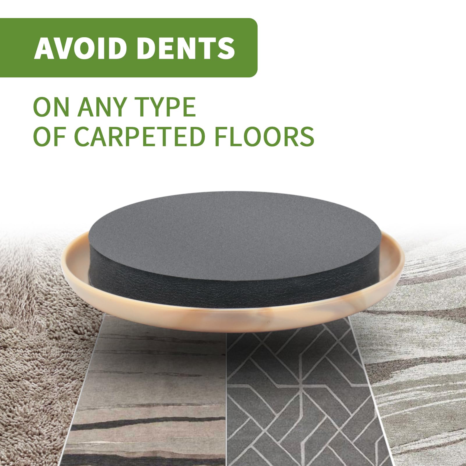 Furniture Sliders for Carpet 8 PCS (8 Count)