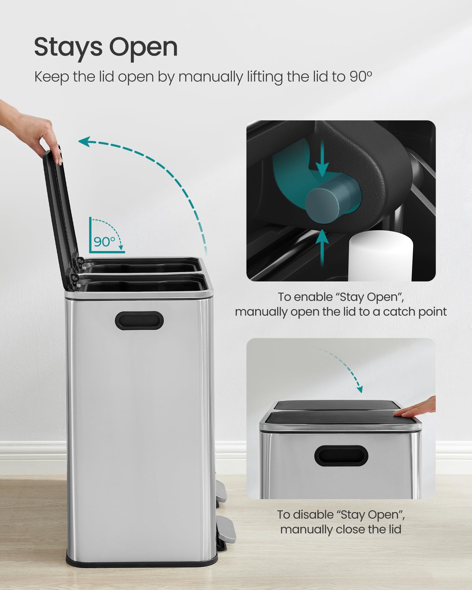 Trash Can 2 x 10.6 Gallon