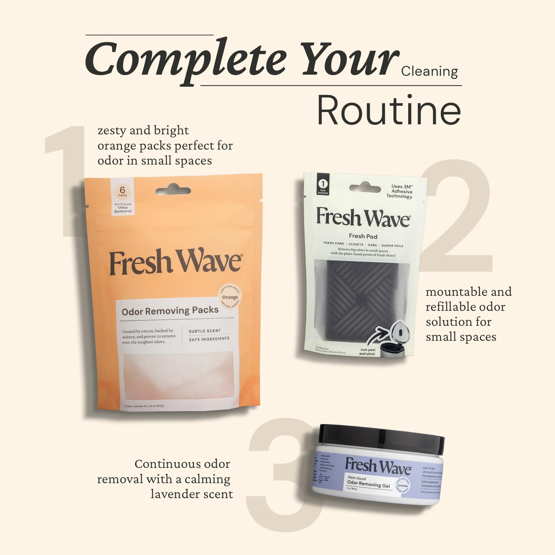 Odor Eliminating Packs (6 Count)