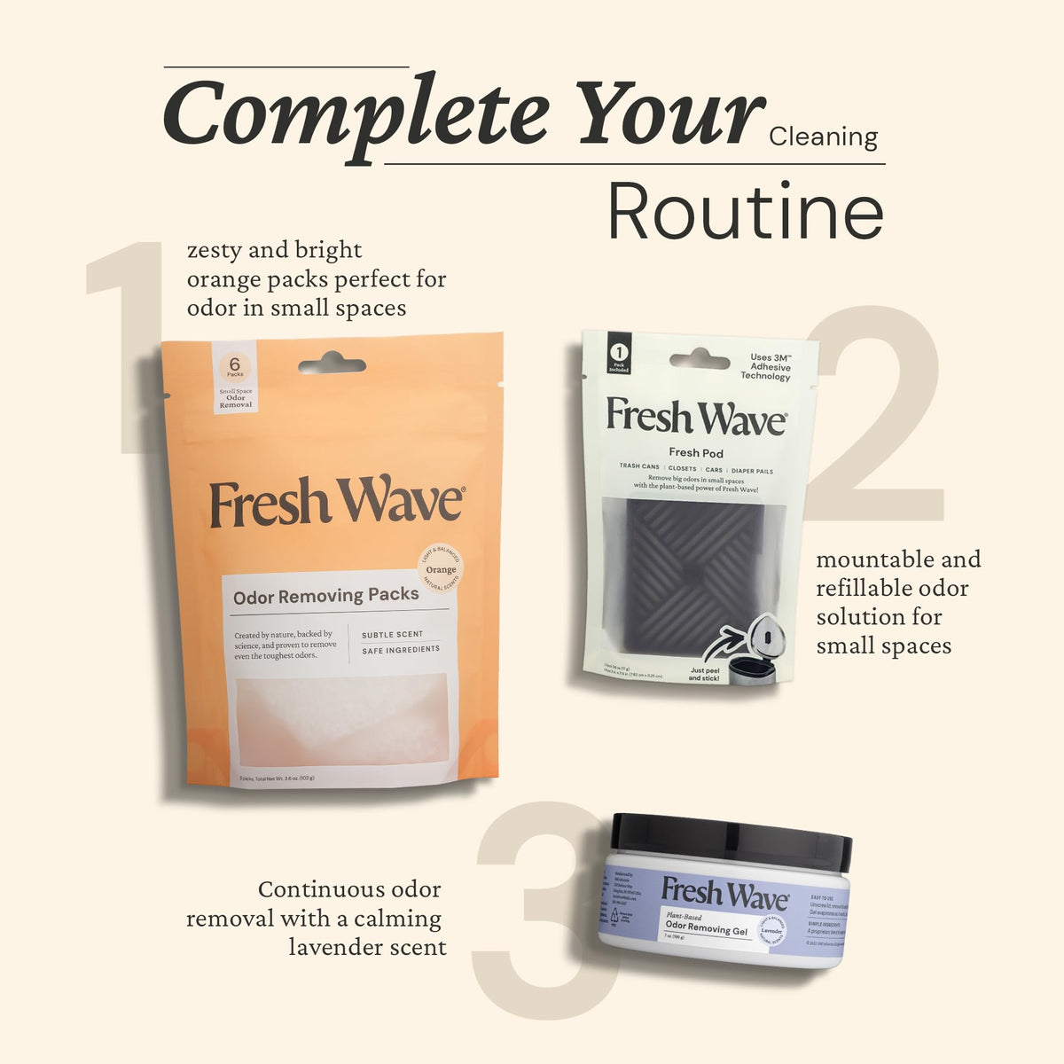 Odor Eliminating Packs (6 Count)