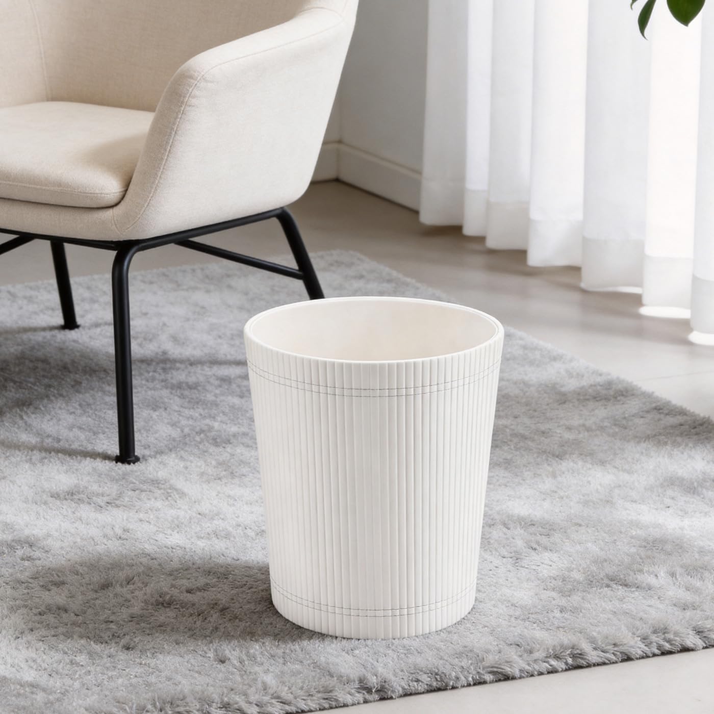 Pu Leather Trash Can